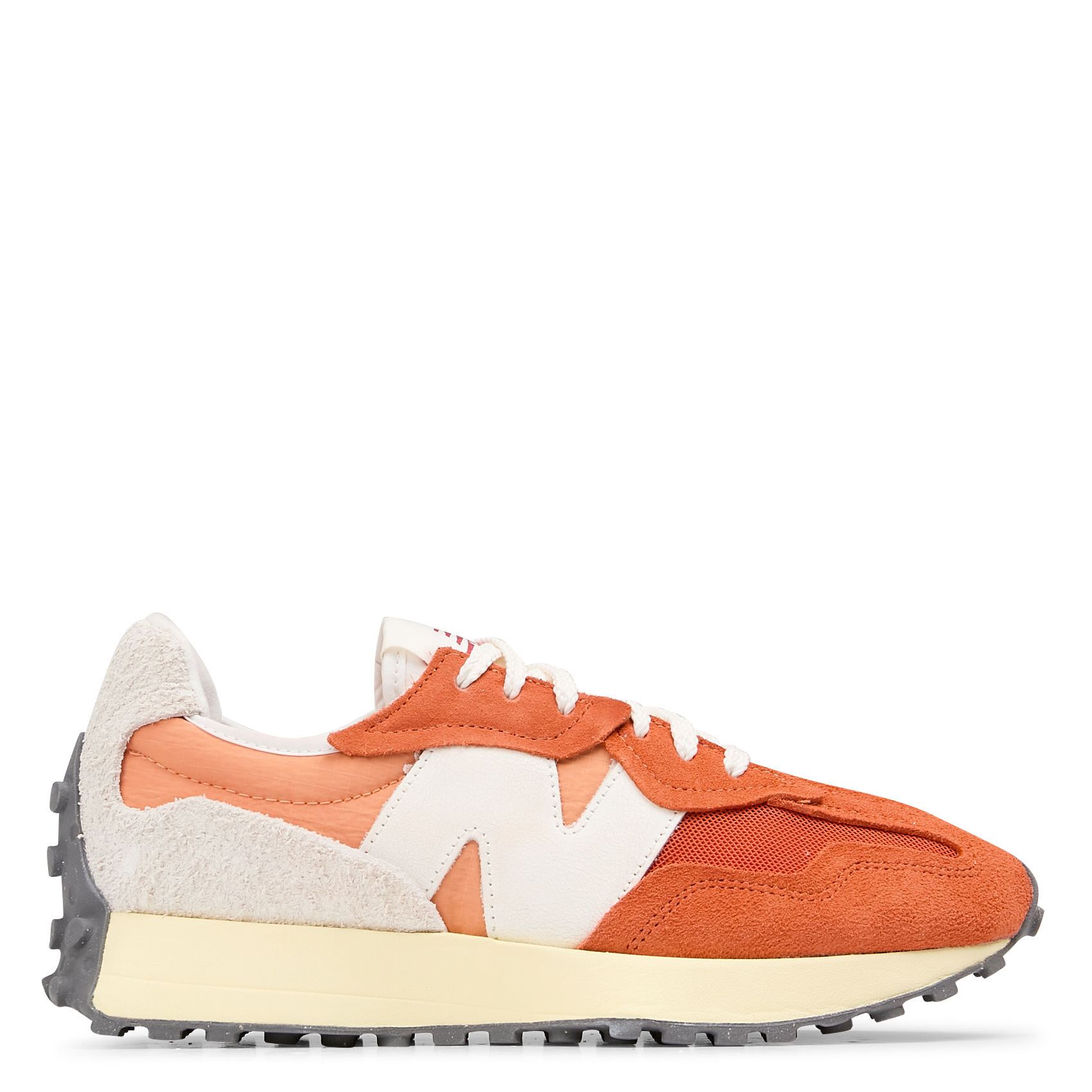 Low-top leather mix sneakers NEW BALANCE Orange