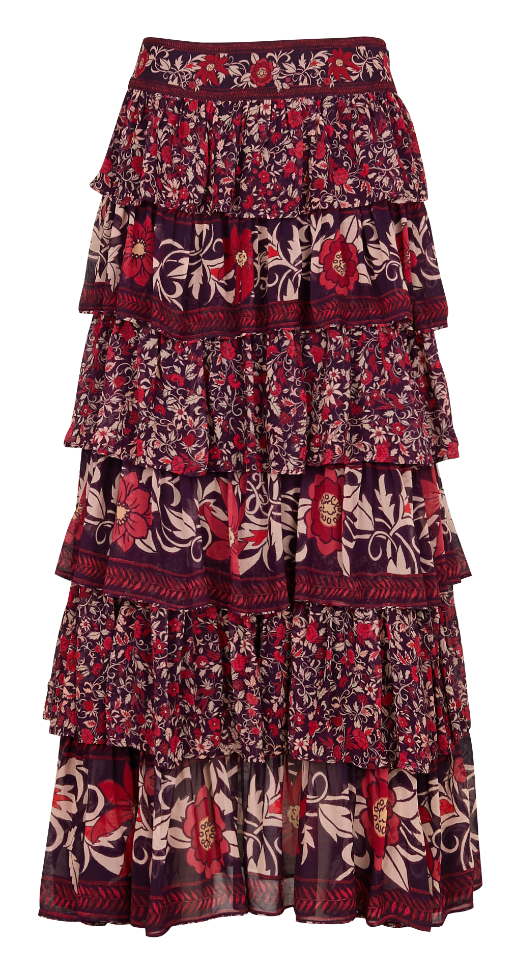 Edonia flounced skirt Multicolored