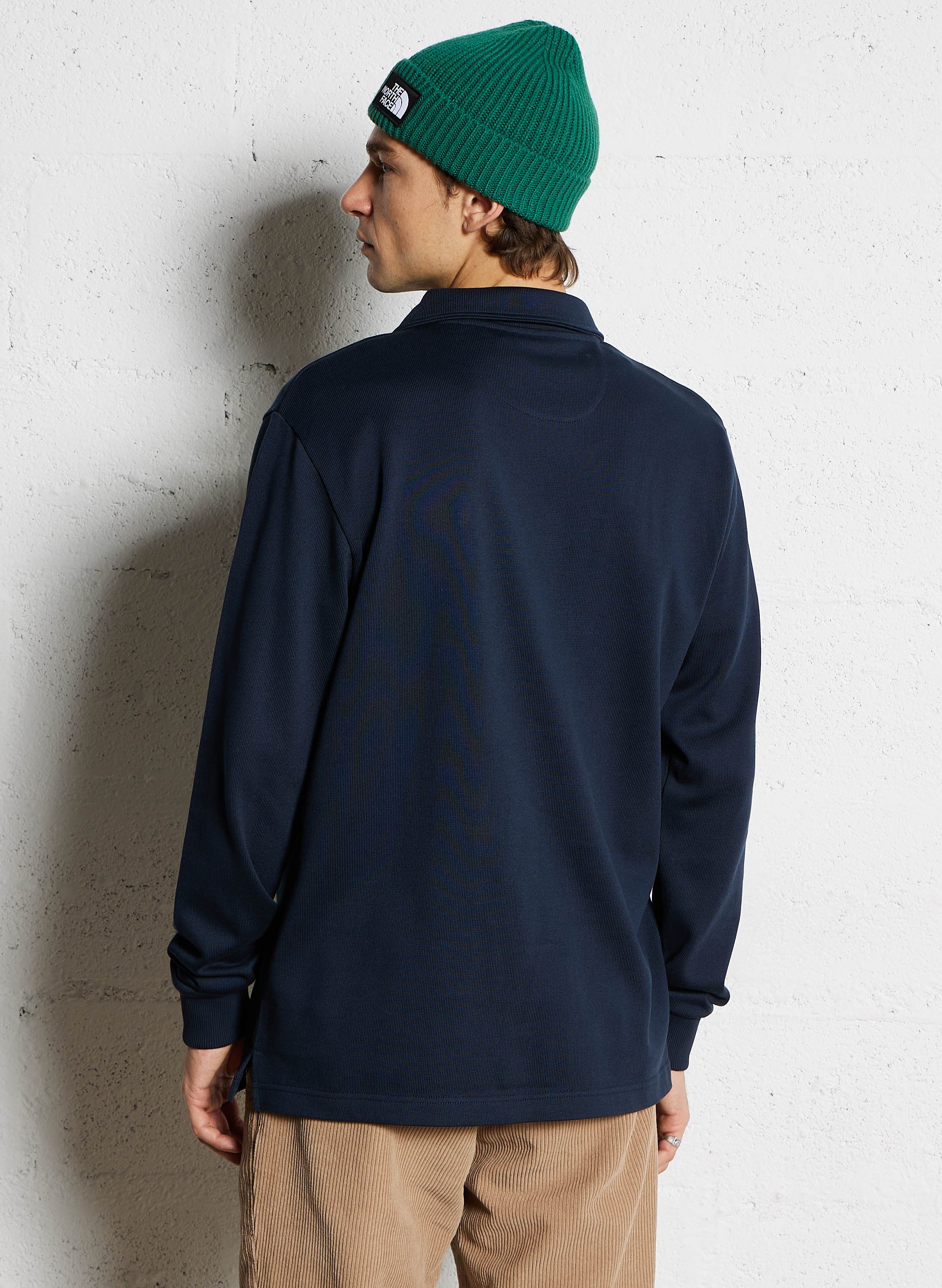 Pull droit en coton bio FARAH Bleu