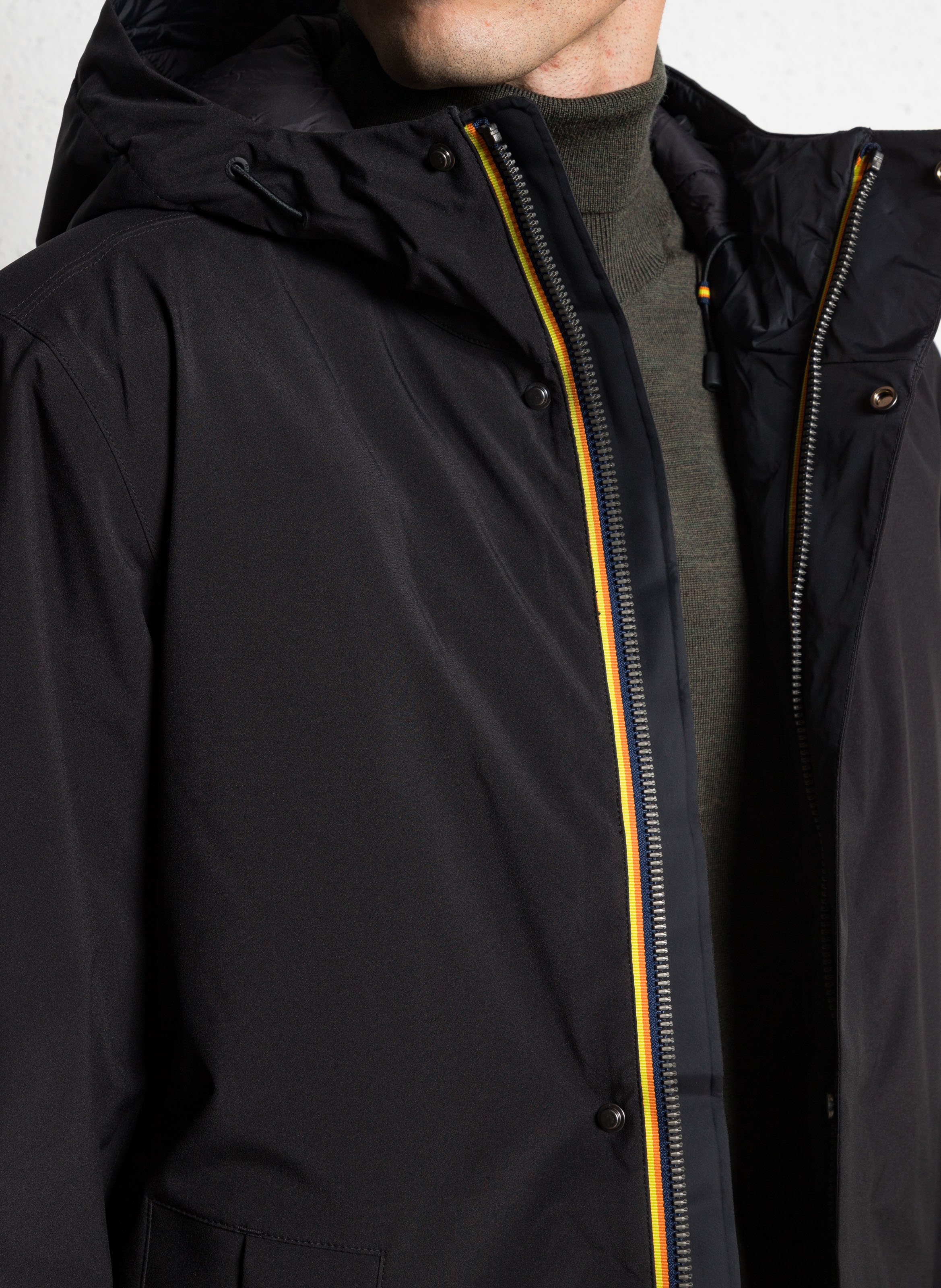 Parka à capuche K-WAY Noir