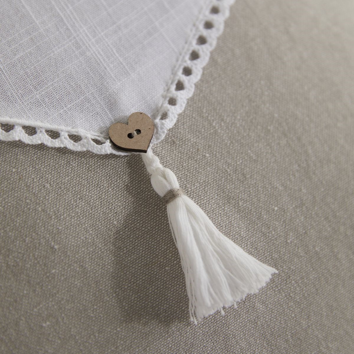 Square removable cotton cushion TODAY LINGE DE MAISON Red