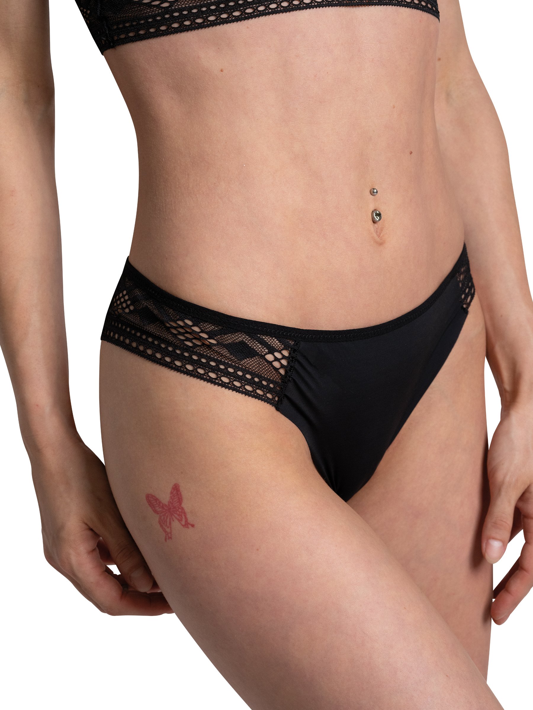 Cotton tanga PASSIONATA Black