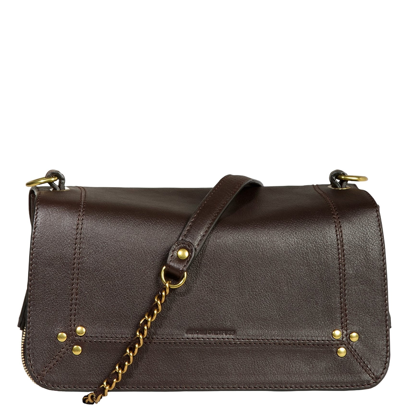 Dori leather shoulder bag JEROME DREYFUSS Brown
