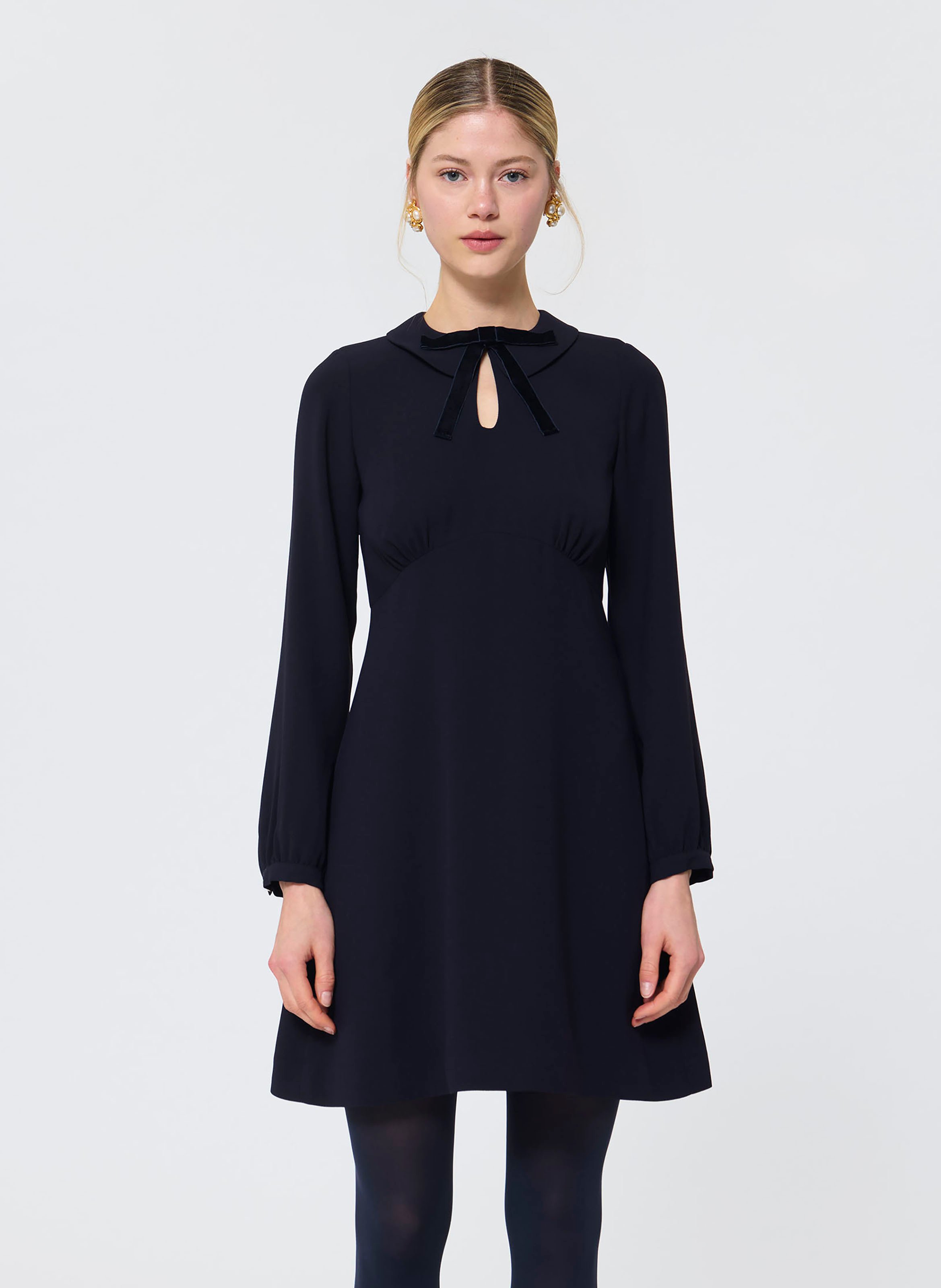 Abito corto scollo tondo TARA JARMON Blu