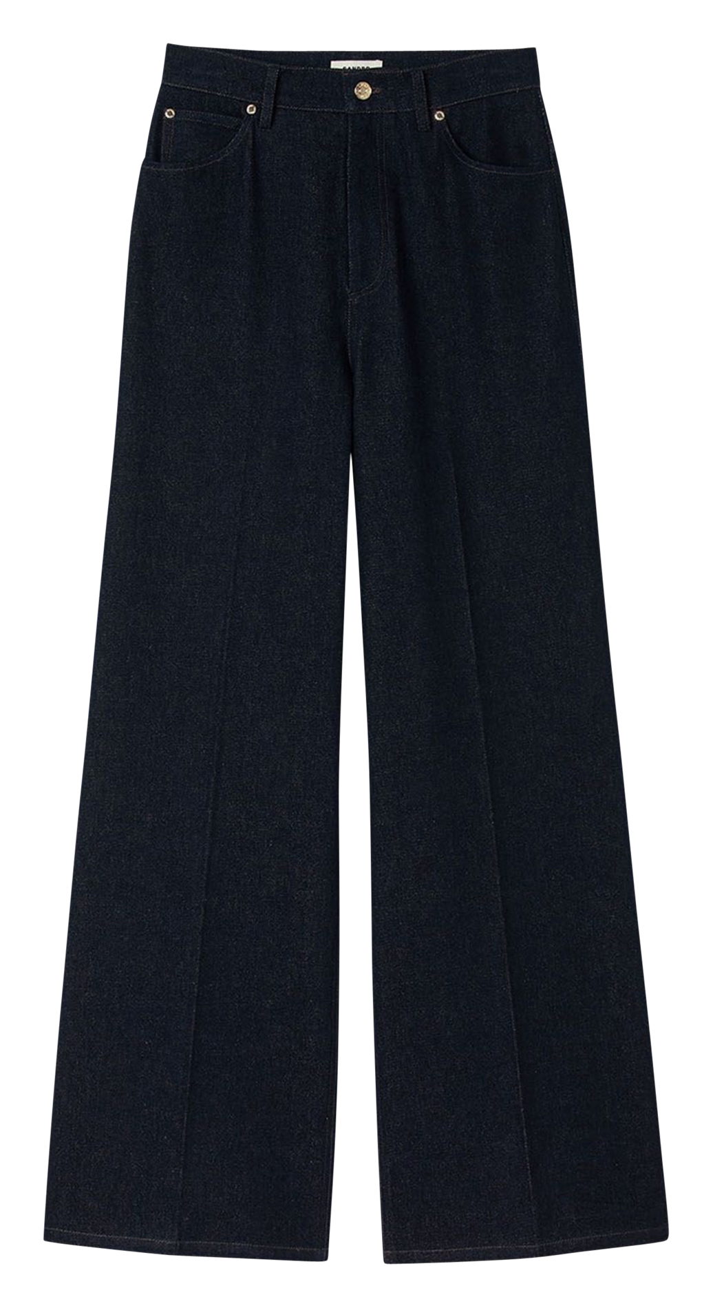 Jean large en coton SANDRO Bleu