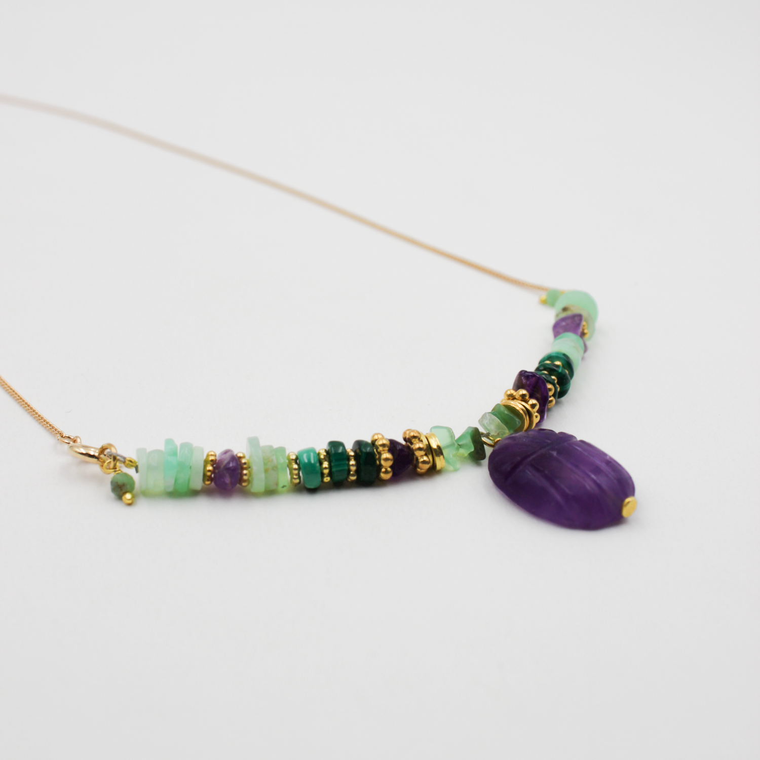 Collier heishi scarabée - margaux L'ATELIER DES DAMES Doré