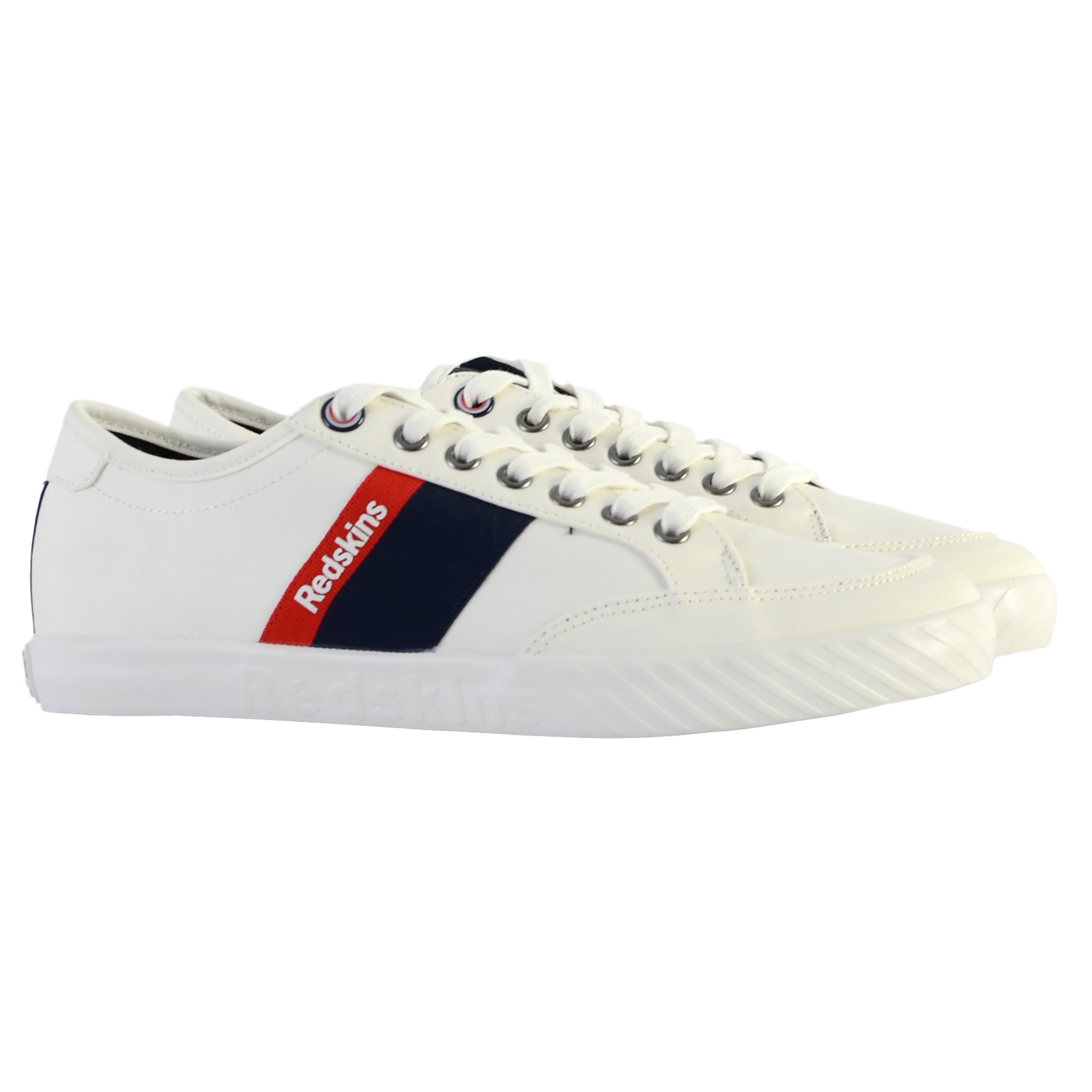 Basket à lacets  rocher REDSKINS Blanc