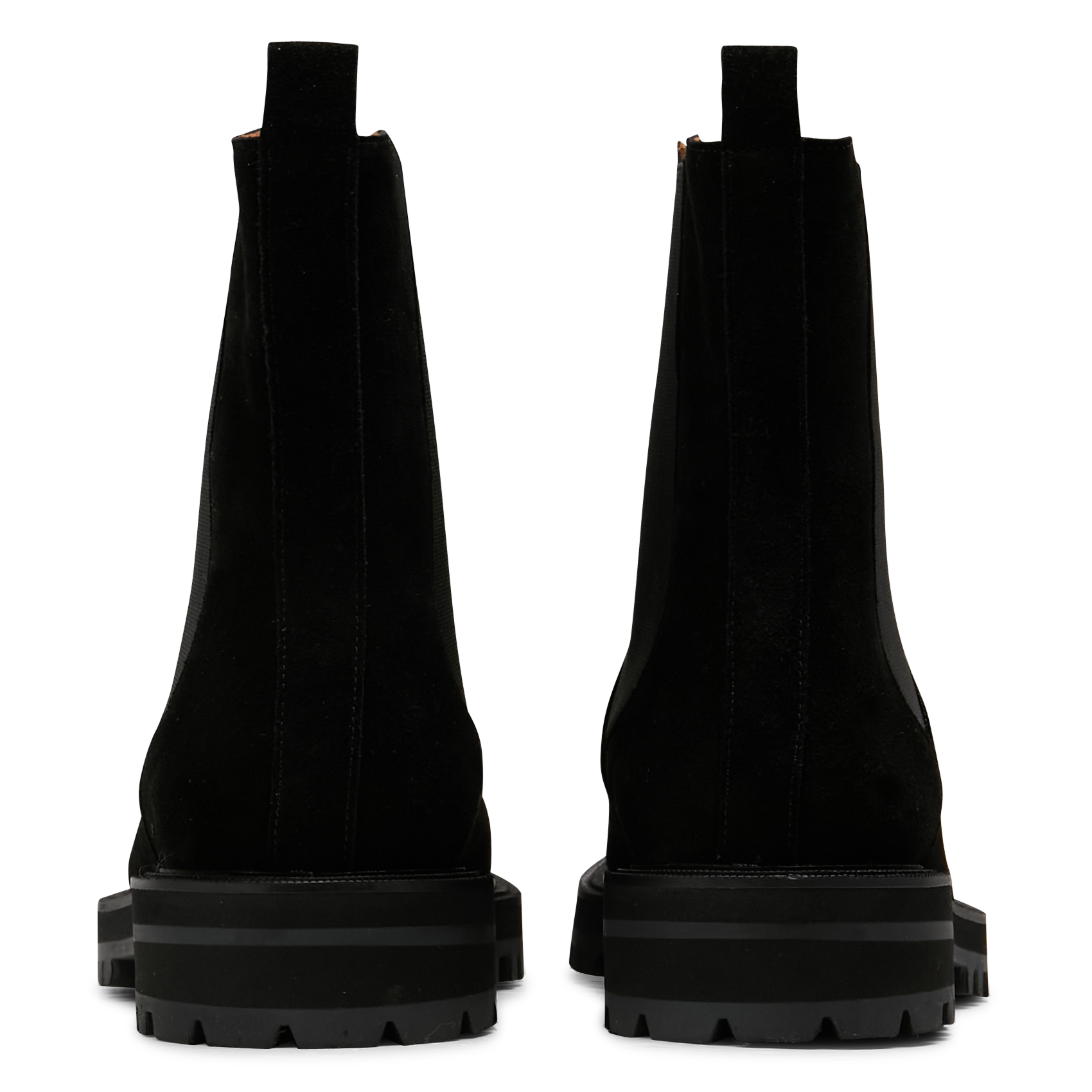 Bottines à enfiler en cuir suédé MAISON 123 Noir