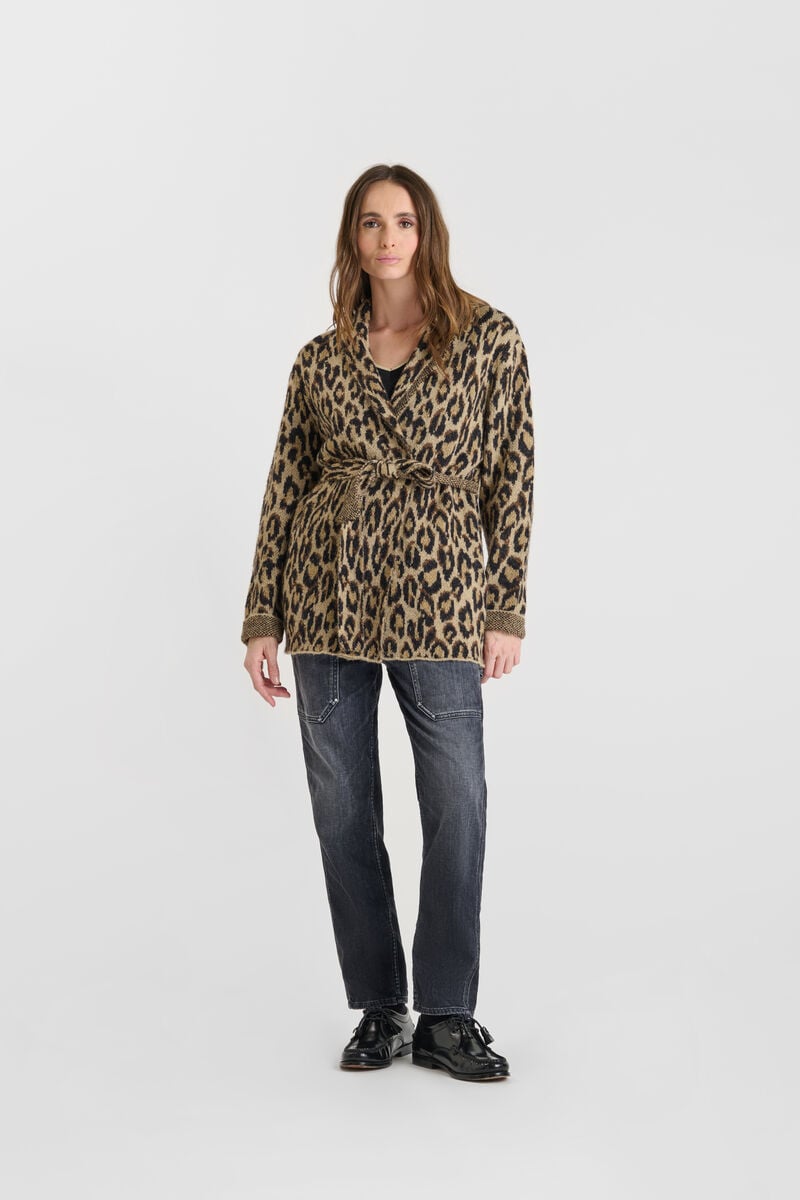 Cardigan LE TEMPS DES CERISES Brown