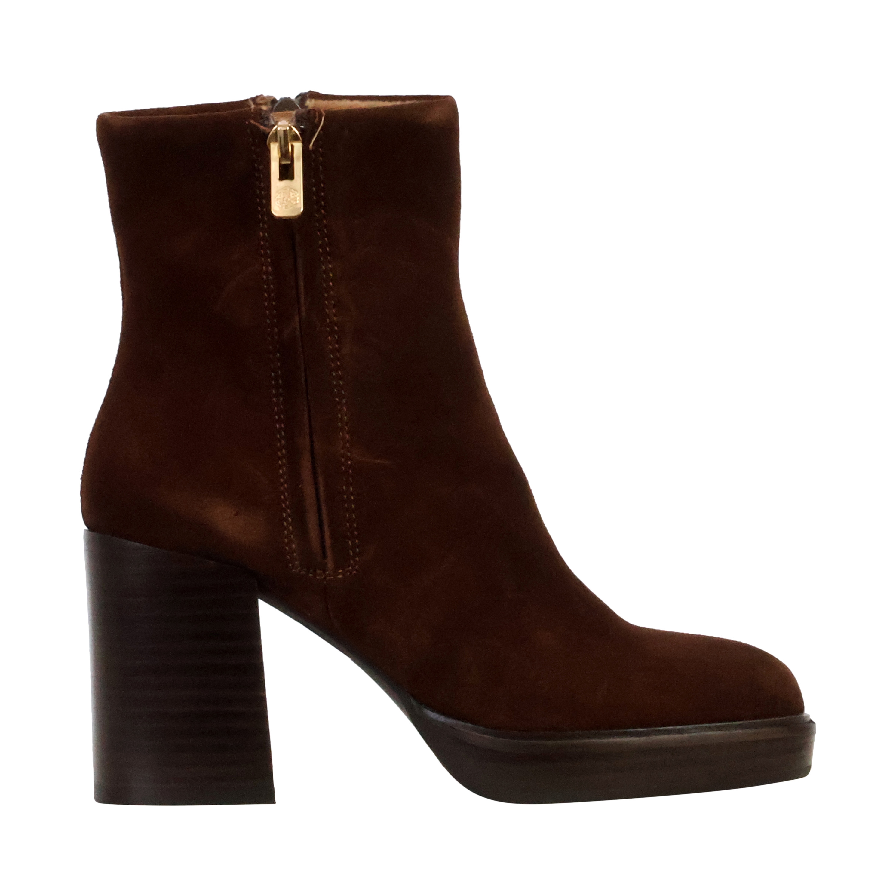 Leather ankle boots solaia  Marron