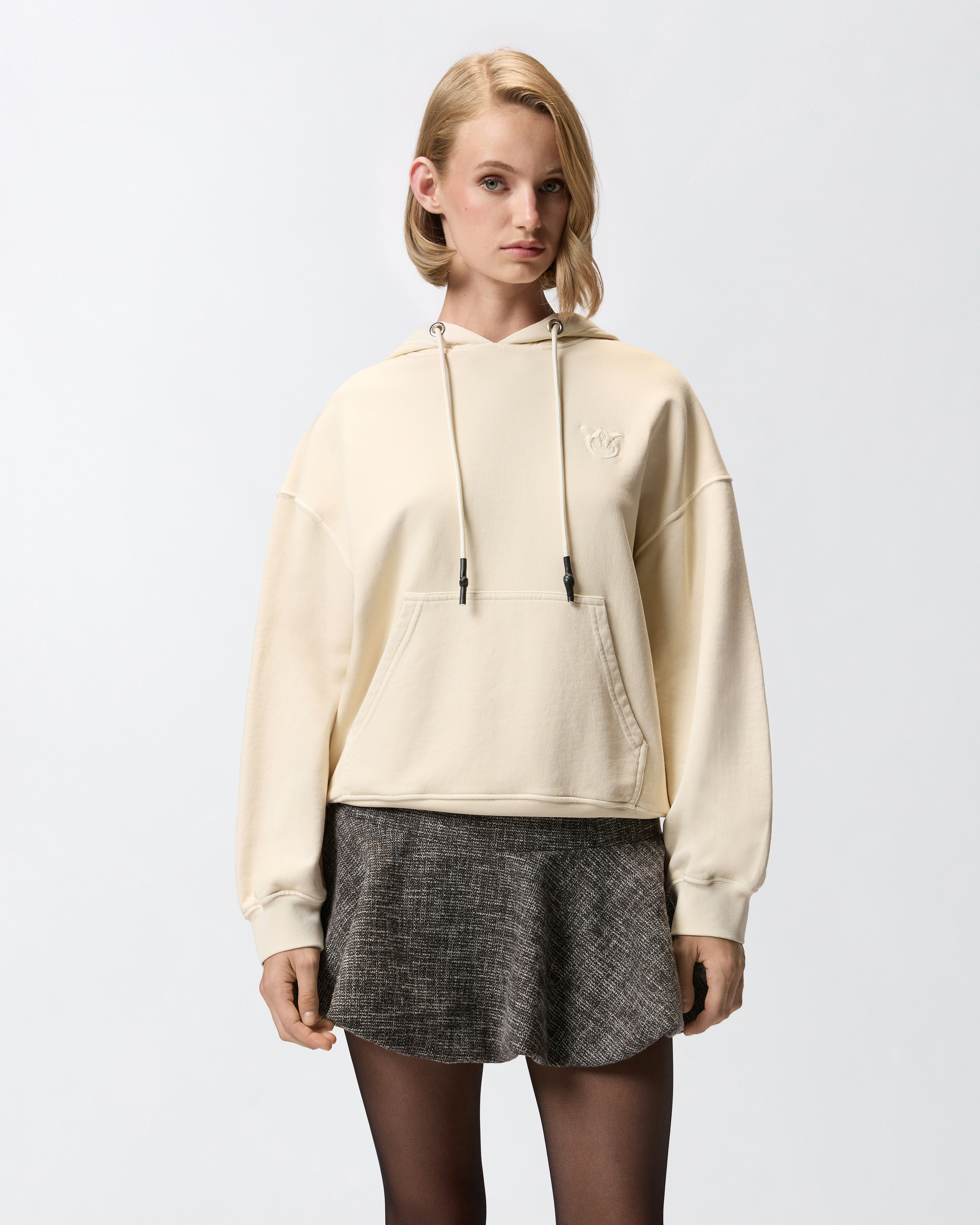 Hoodie PINKO Beige