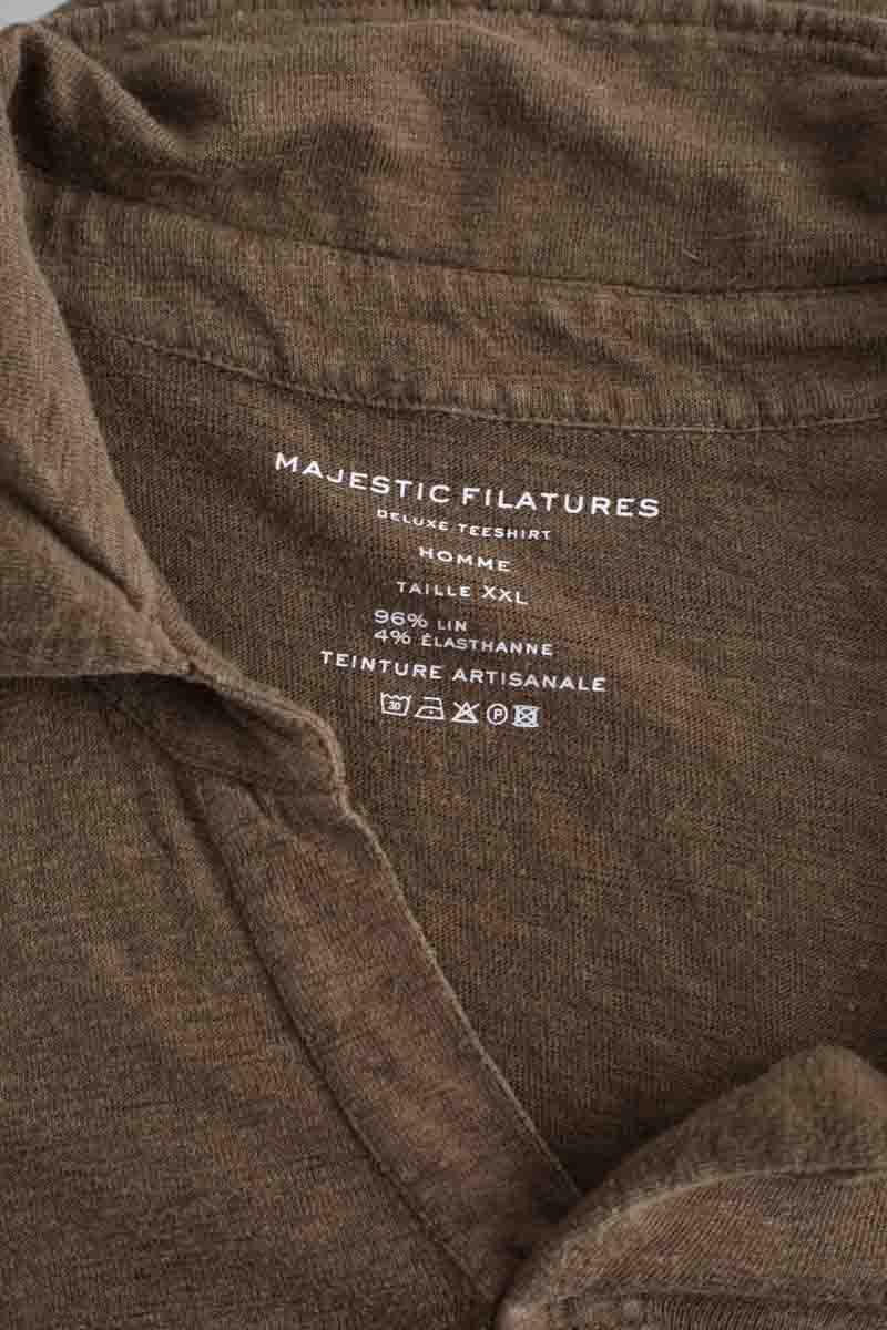 T-shirt MAJESTIC FILATURES - SECONDE MAIN Khaki
