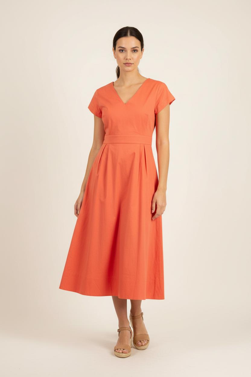 Long dress TARA JARMON - Seconde Main Orange