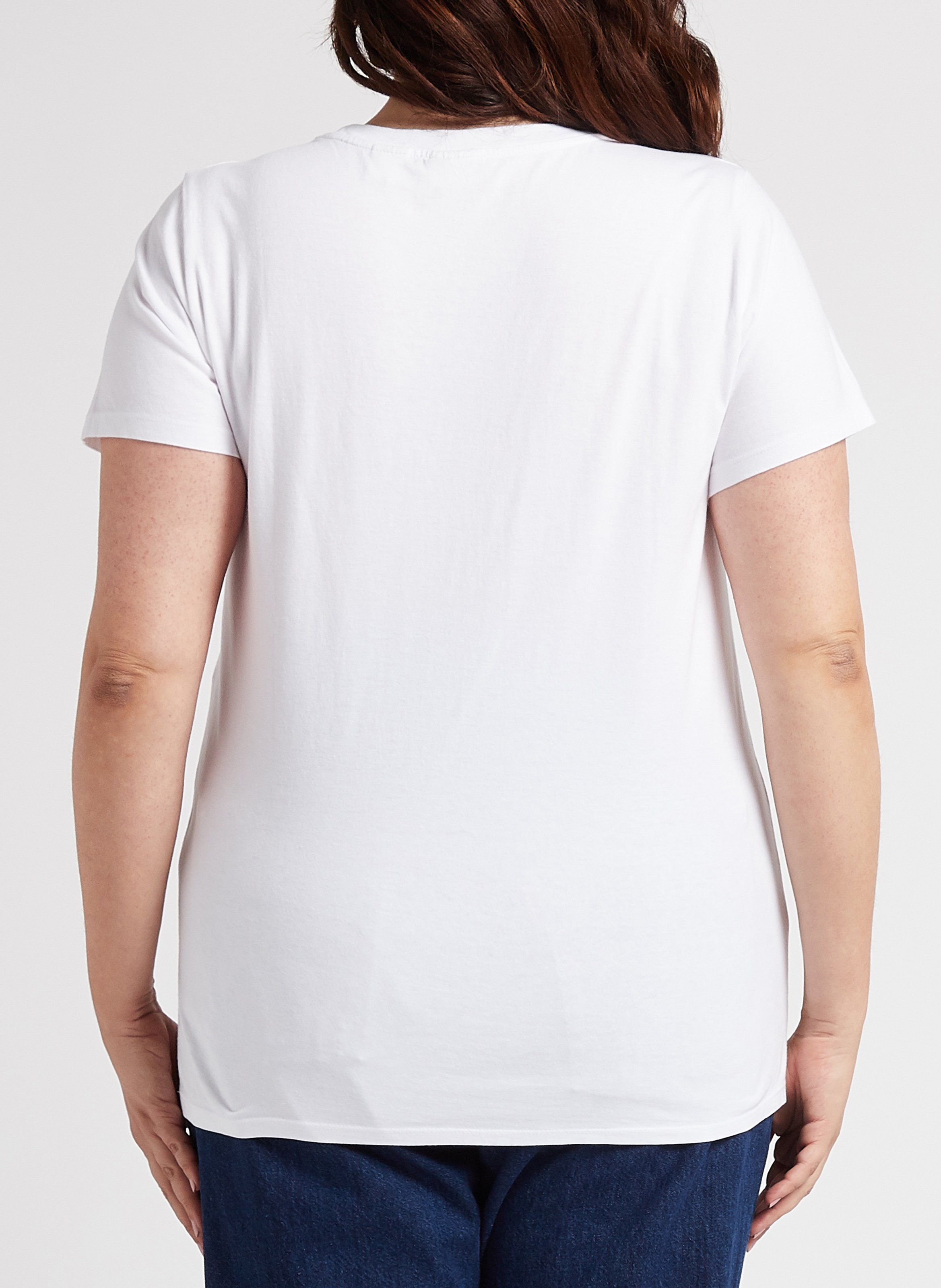 Rundhals-T-Shirt aus Baumwolle LEVI'S Beige