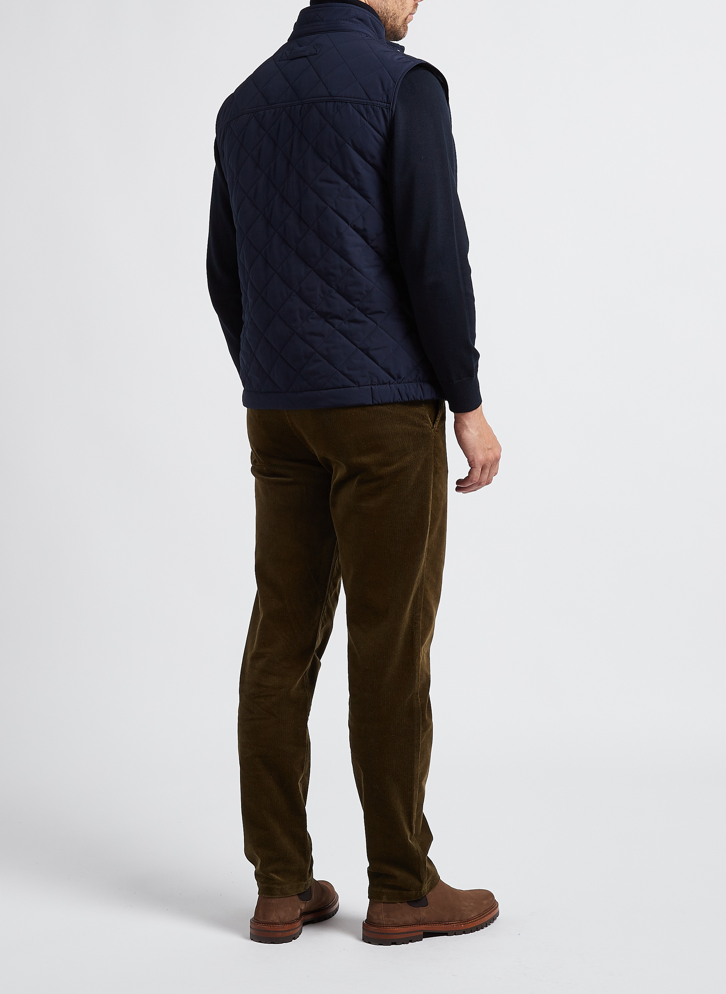 Gerade gesteppte Jacke mit Stehkragen GANT Blau