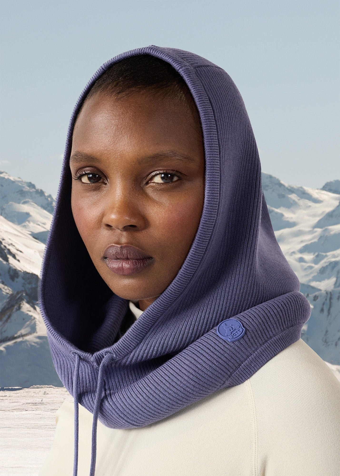 Knit hooded cagoule JOTT Pink