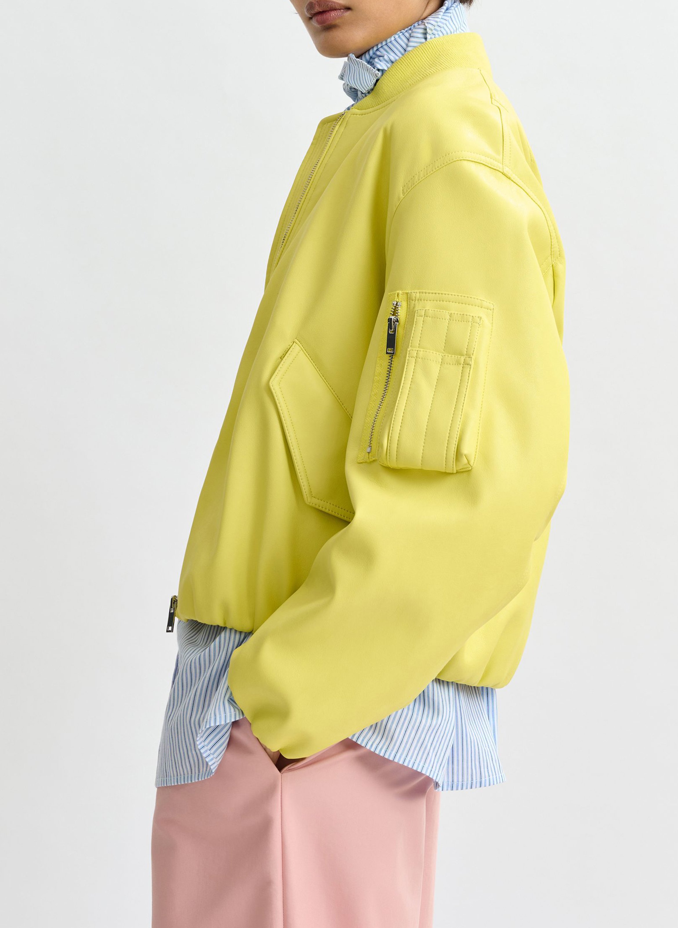 Varsity-collar jacket ESSENTIEL ANTWERP Yellow
