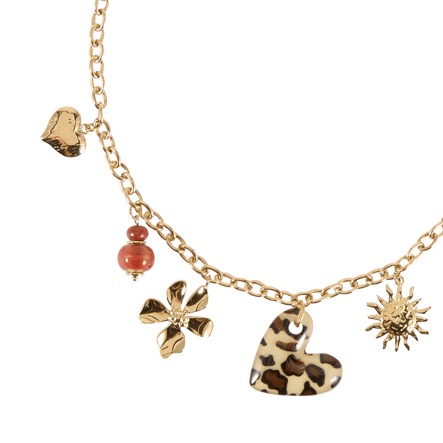 Charm necklace AU PRINTEMPS PARIS Golden