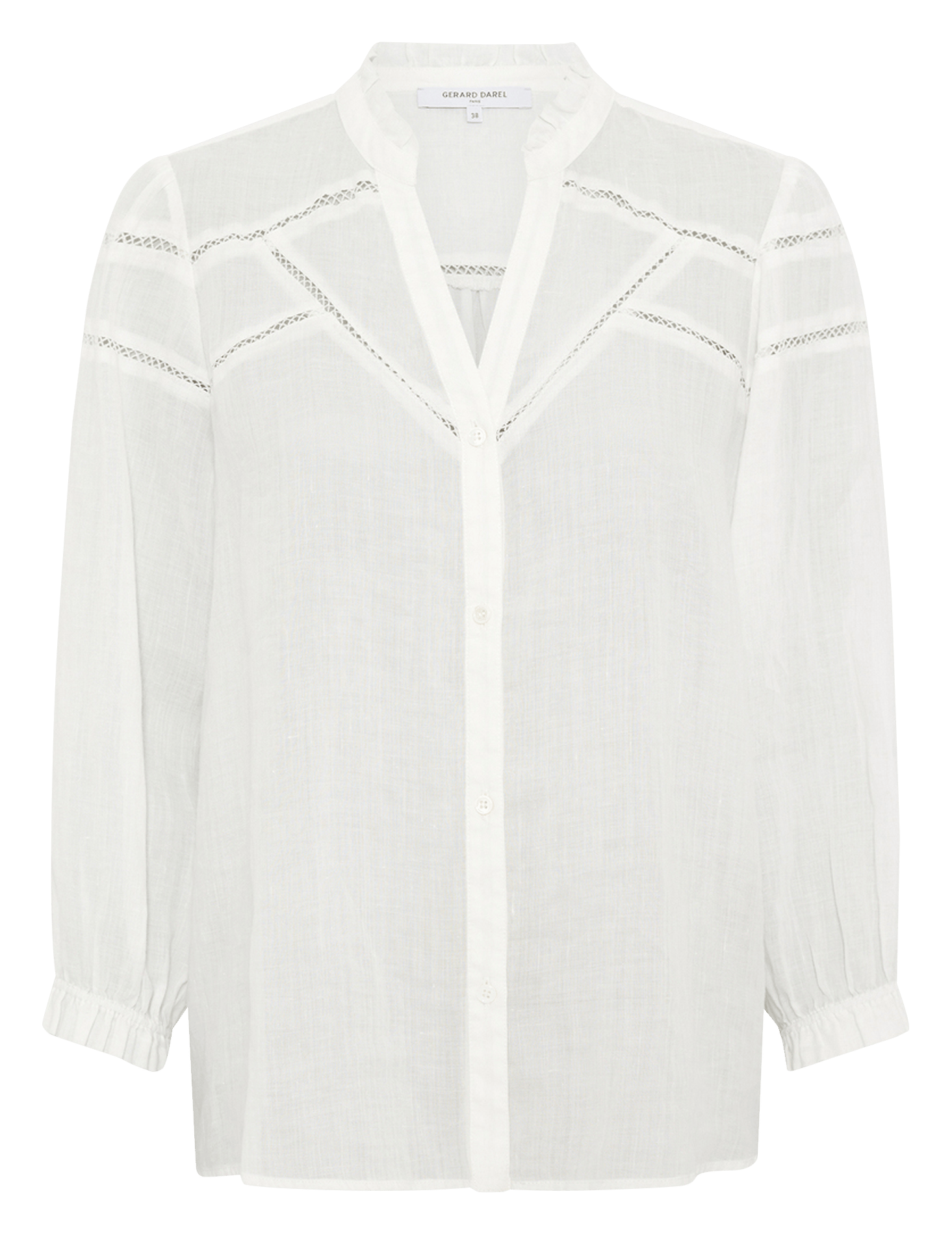 Chemise col V GERARD DAREL Beige