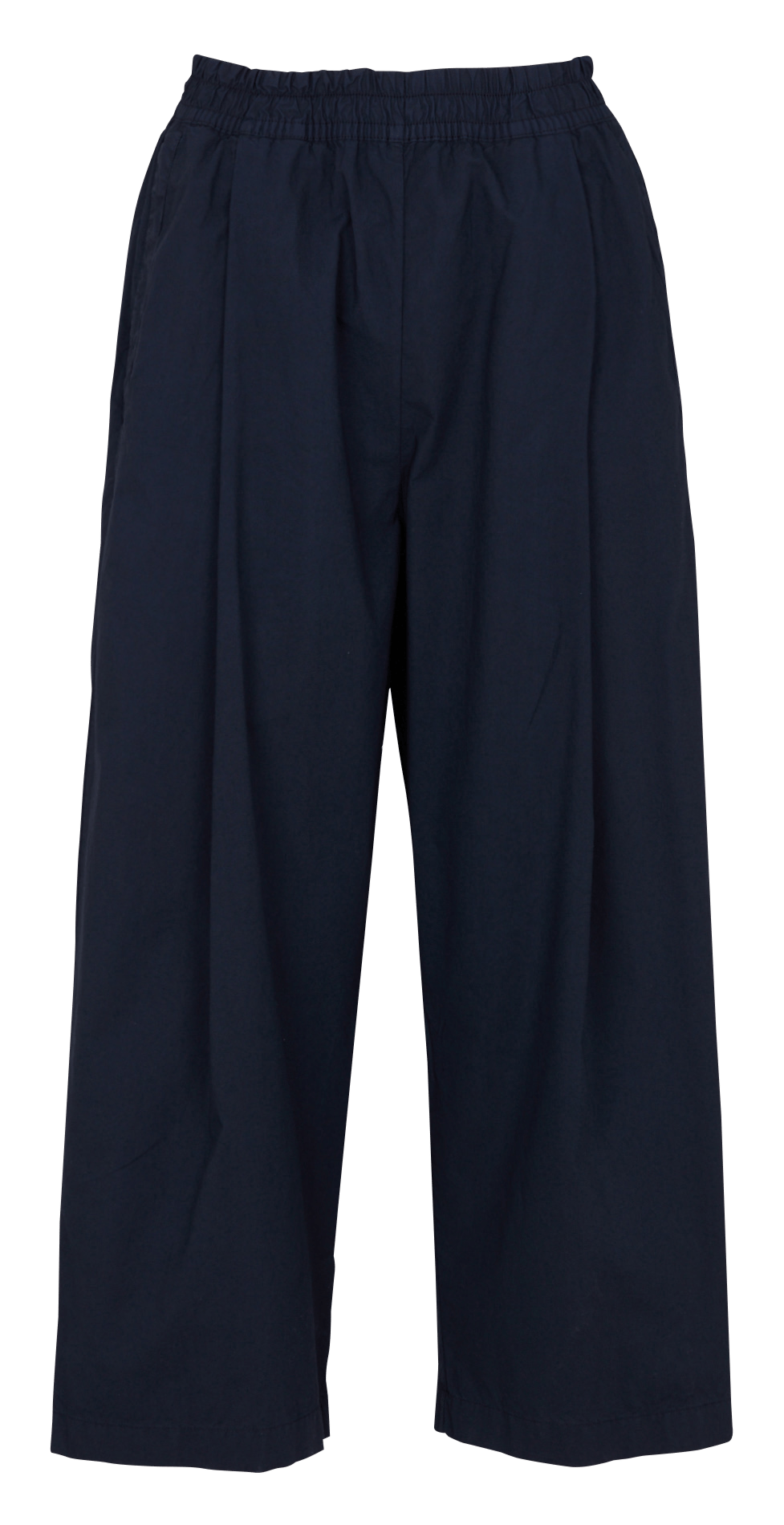 Wijde broek van biokatoen met hoge taille RUE DE TOKYO Blauw
