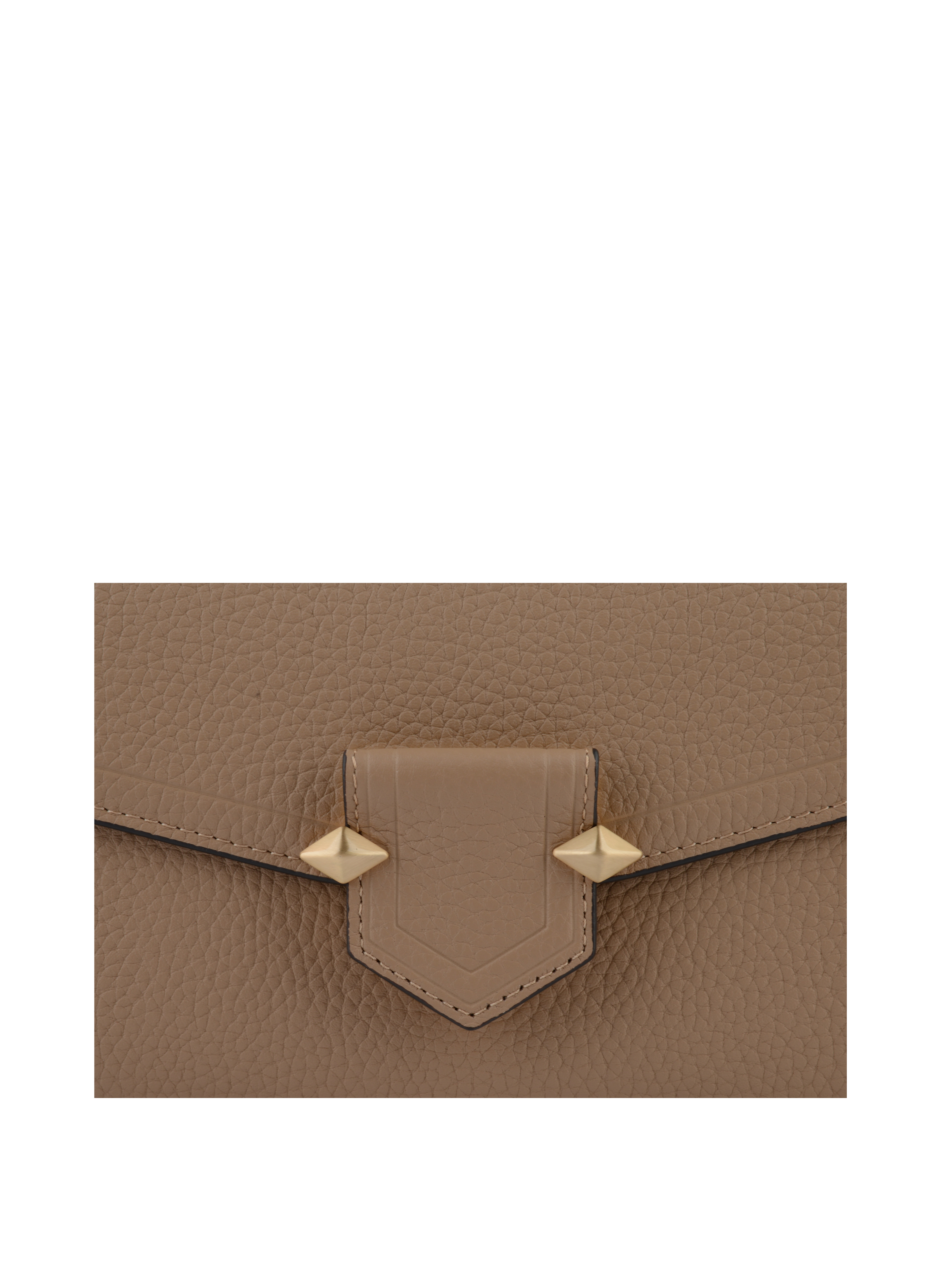 Calfskin leather shoulder bag Grey