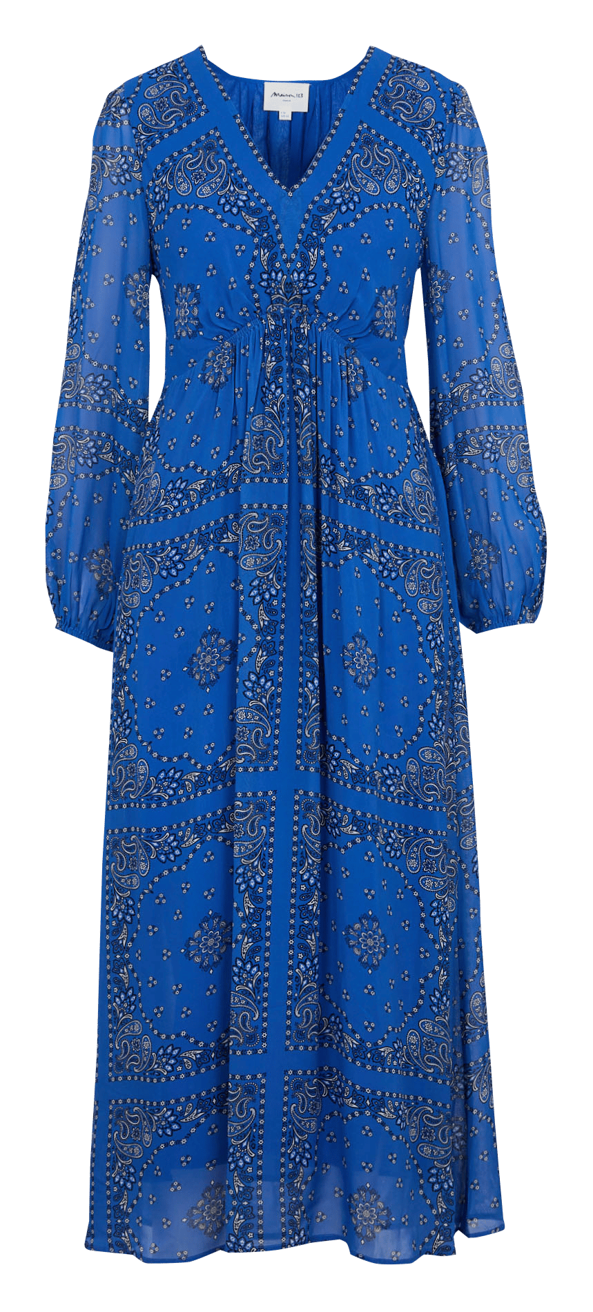 Halflange jurk met print MAISON 123 Paars