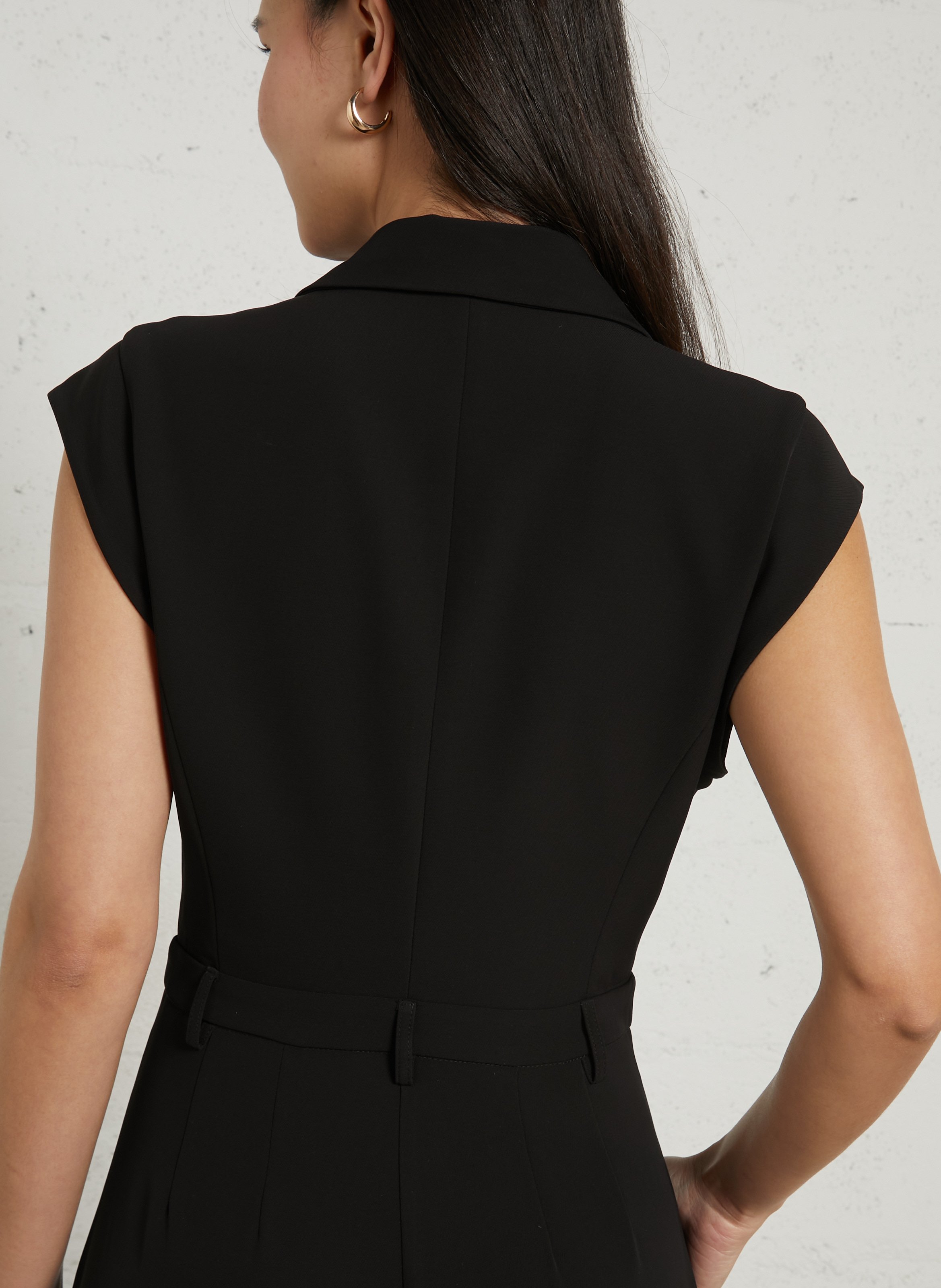 Jumpsuit with tailored collar IMPERIAL Black