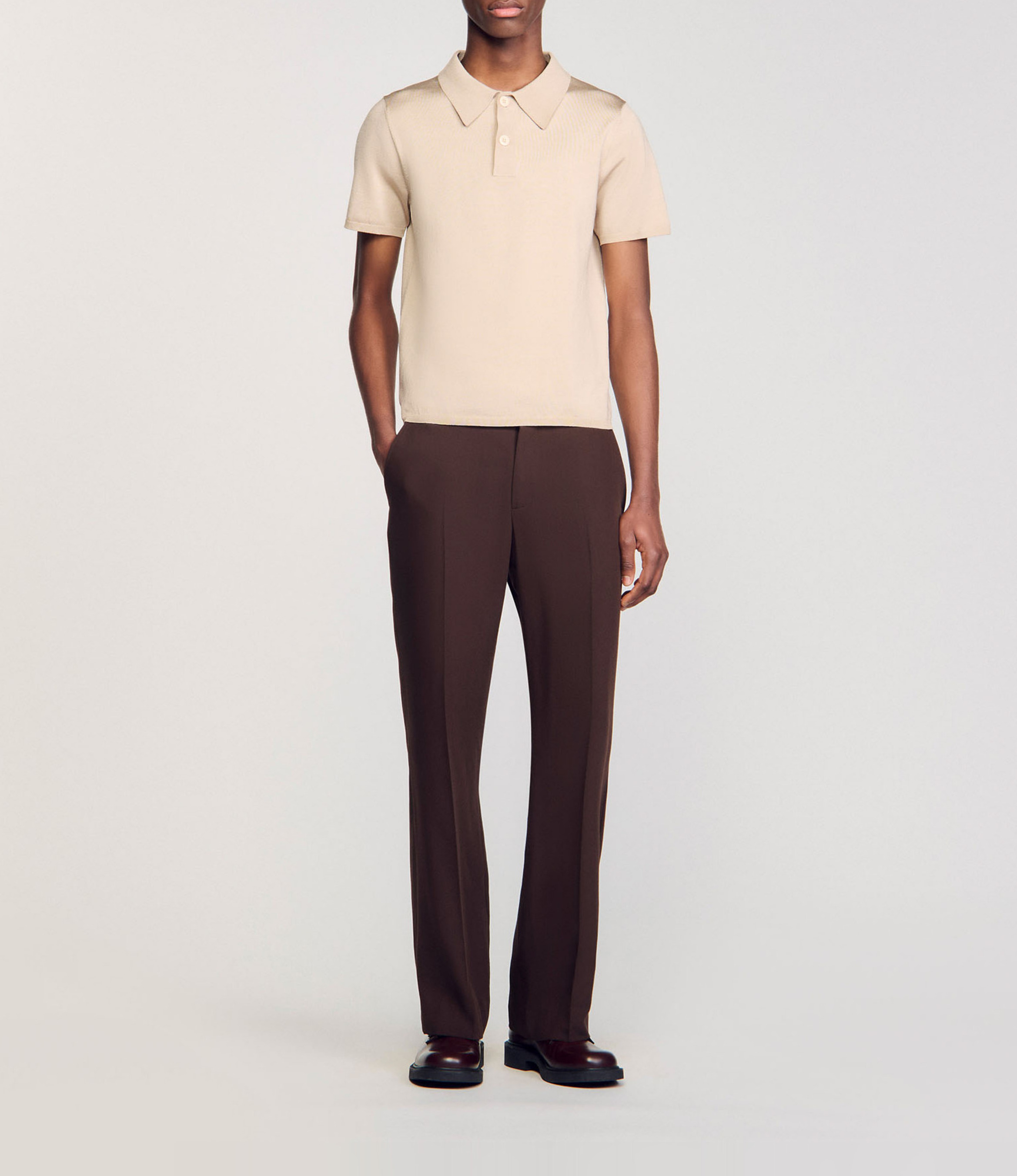 Polo regular fit  SANDRO Blanc