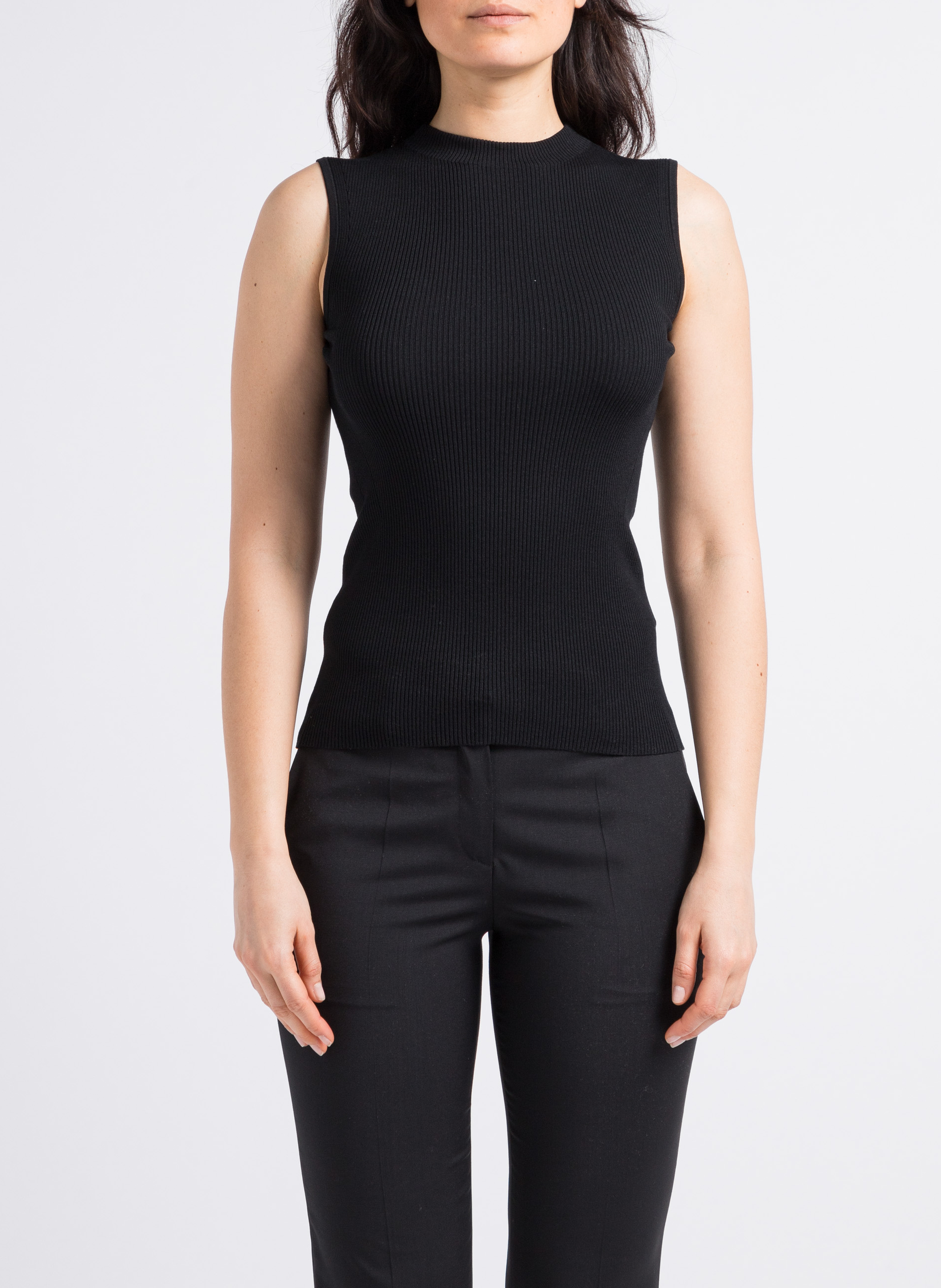 Ribbed sleeveless T-shirt BOSS