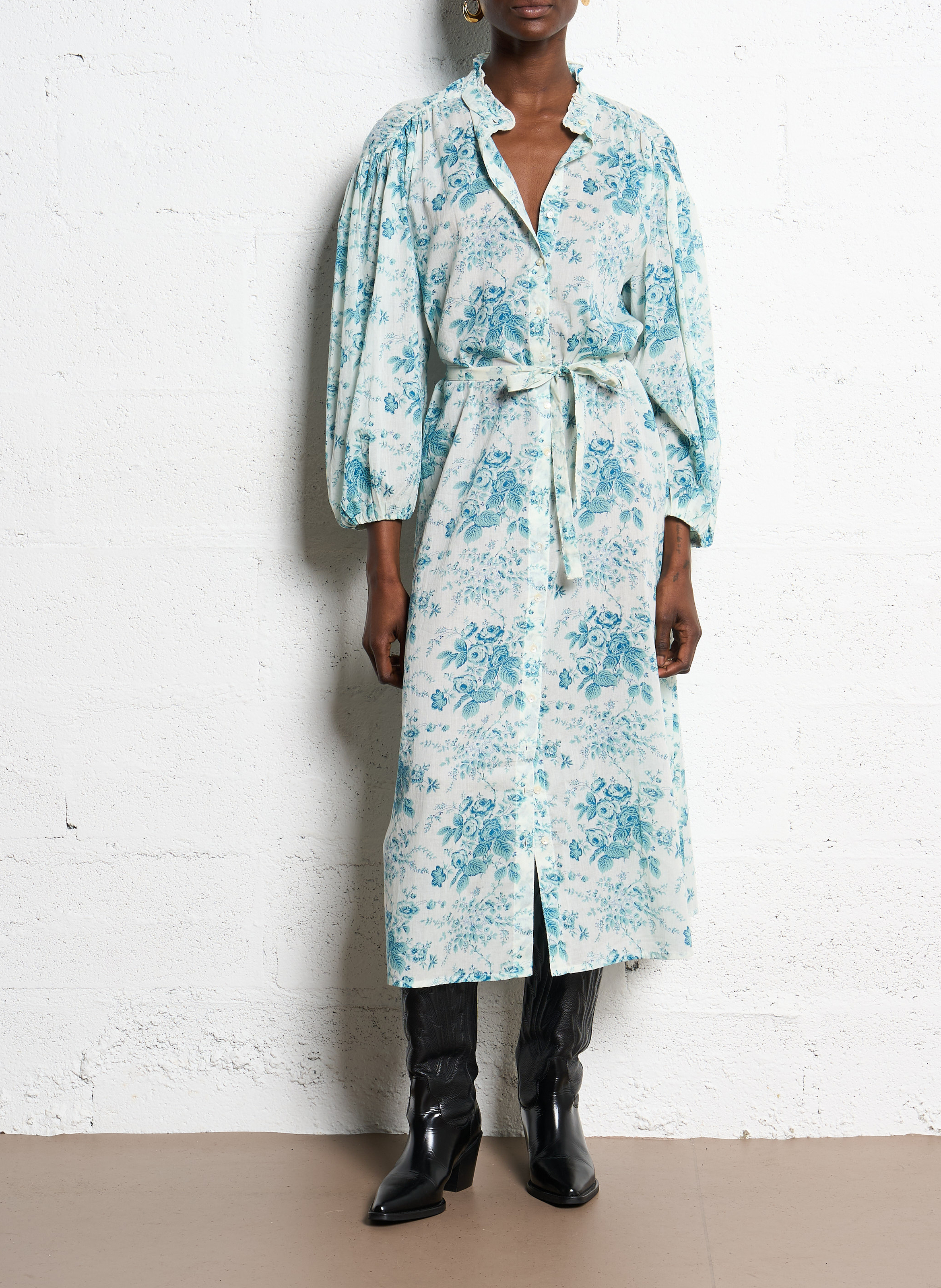 Lange jurk met print ANTIK BATIK Groen