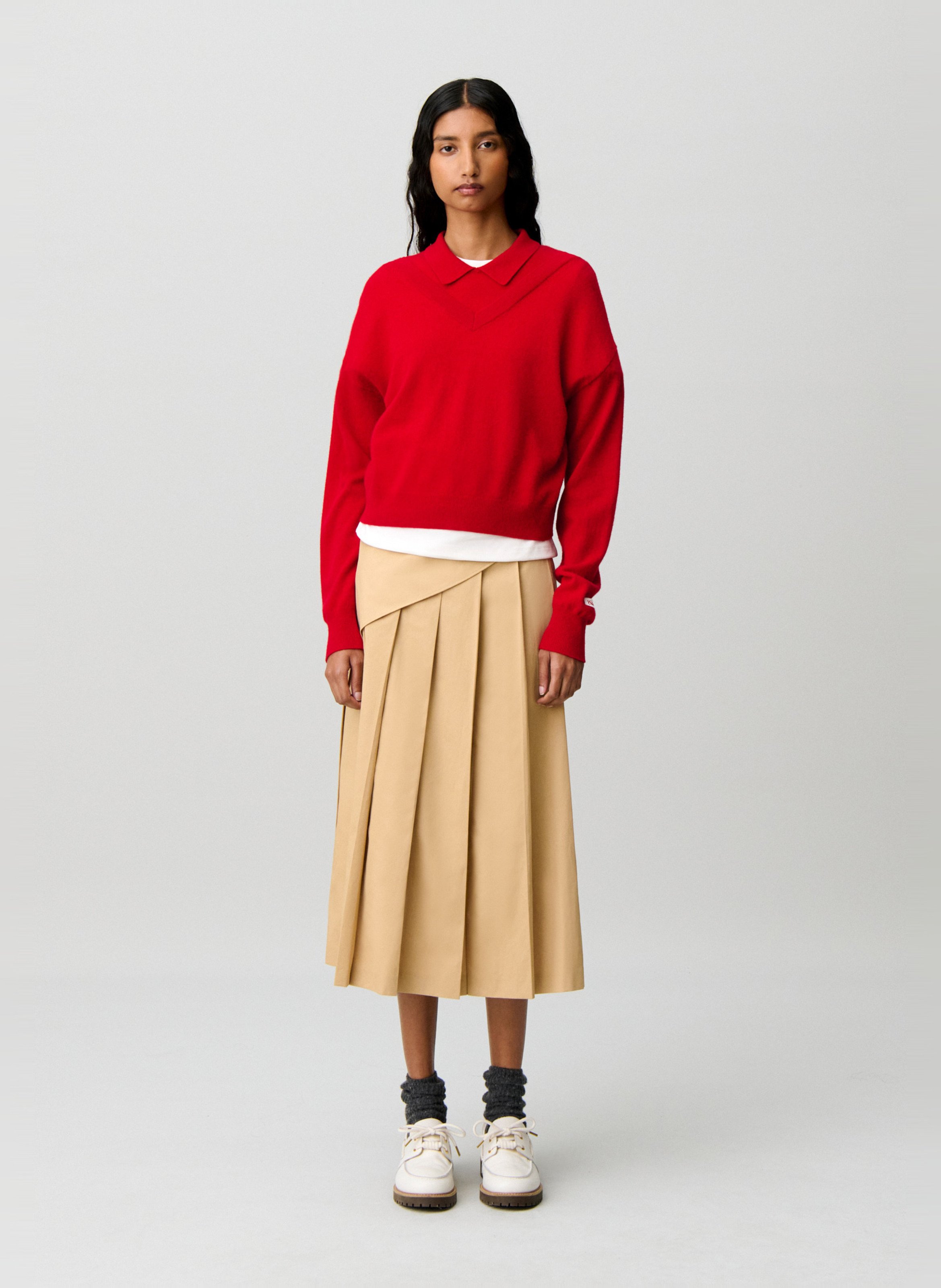 Oversized wollen trui CLAUDIE PIERLOT Rood