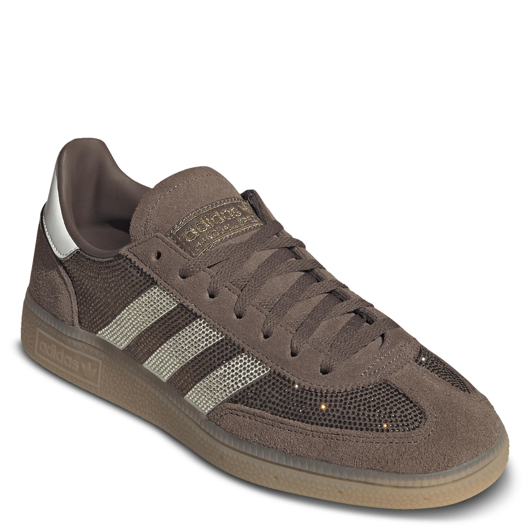 Low-top lace-up rhinestone sneakers ADIDAS Brown