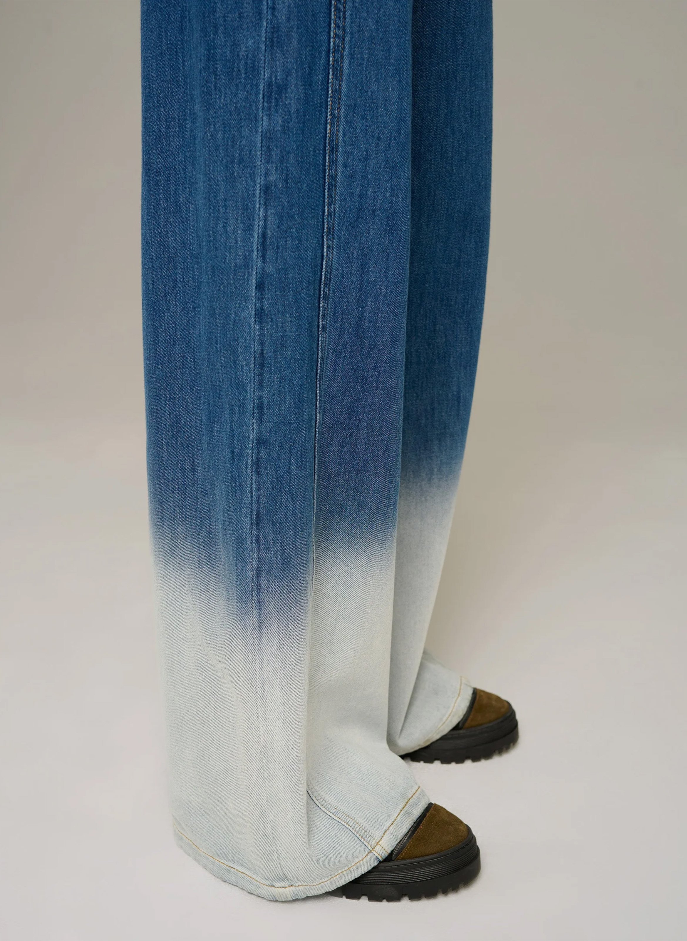 Weit geschnittene Jeans aus Baumwolle COTELAC ACOTE Blau