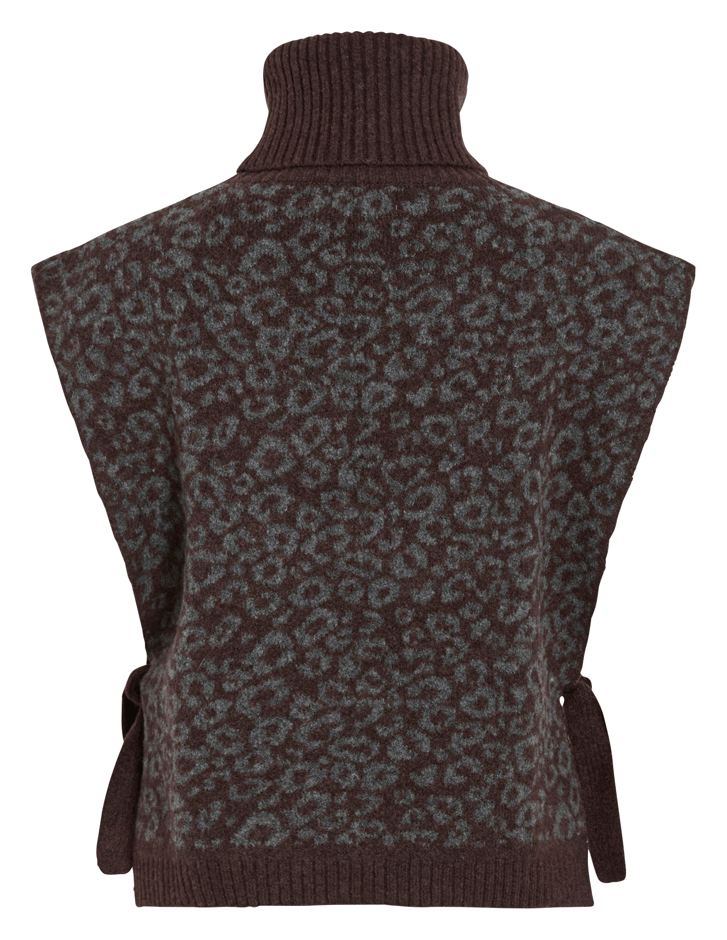Oversized sweater met print VILA Bruin