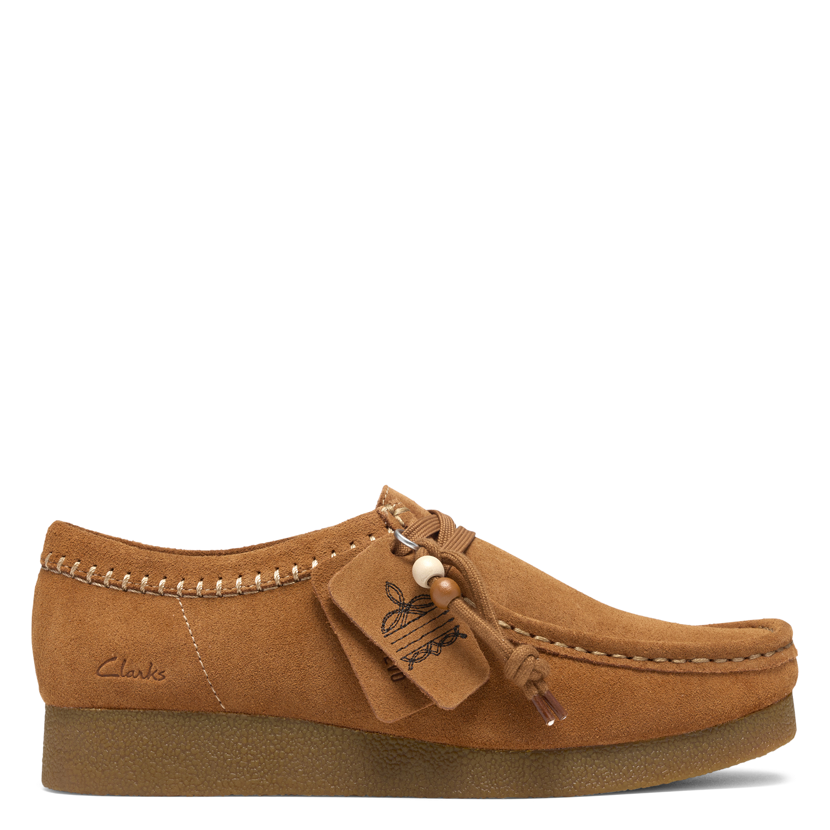 Lace-up leather mid-calf boots CLARKS Orange