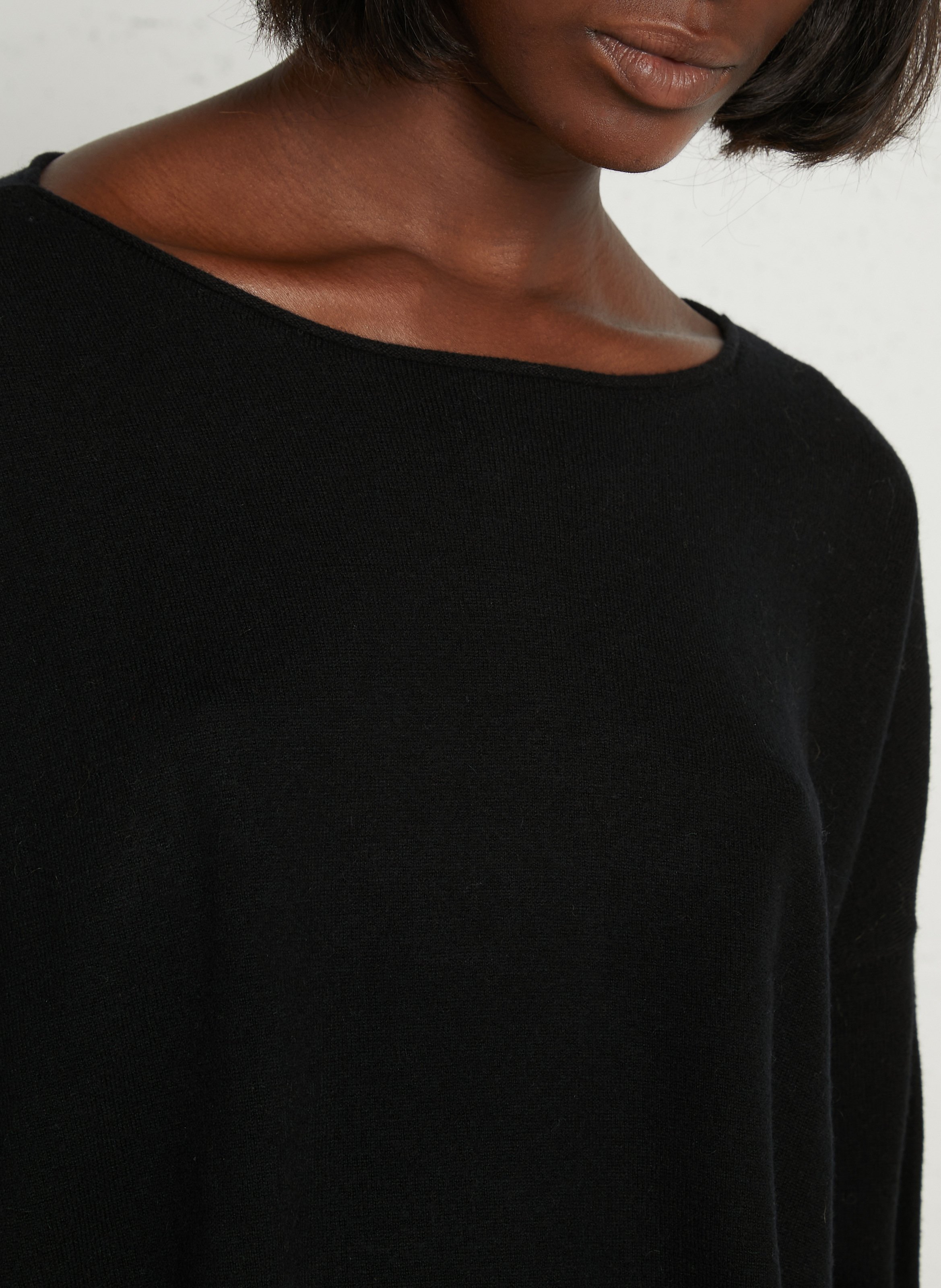 Pull oversize en laine DES PETITS HAUTS Noir