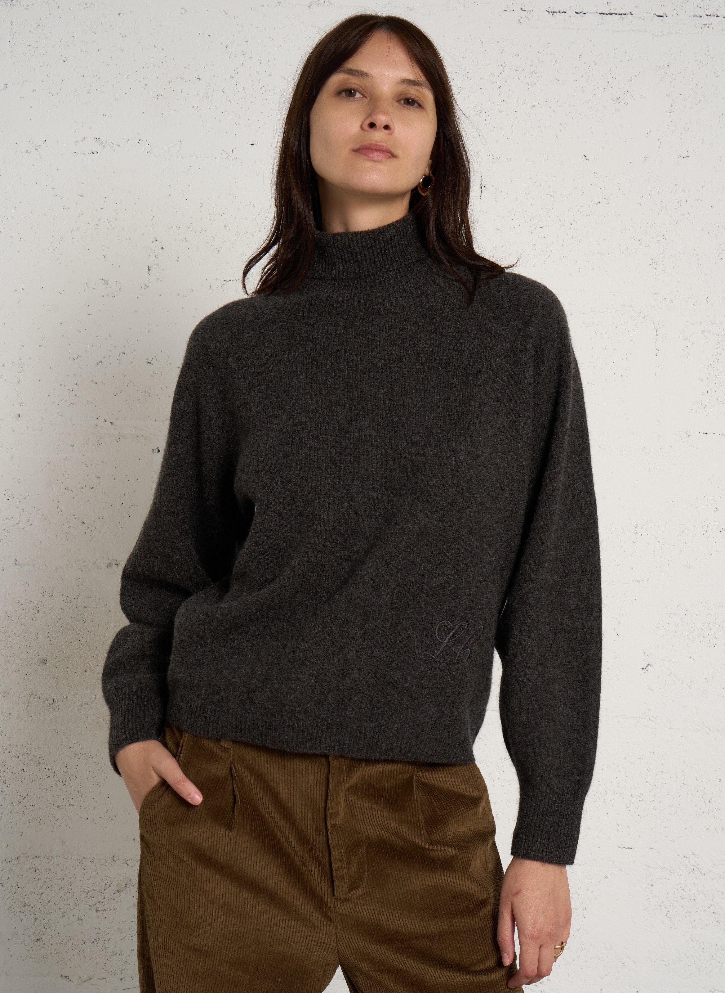 Straight wool turtleneck sweater LEON & HARPER