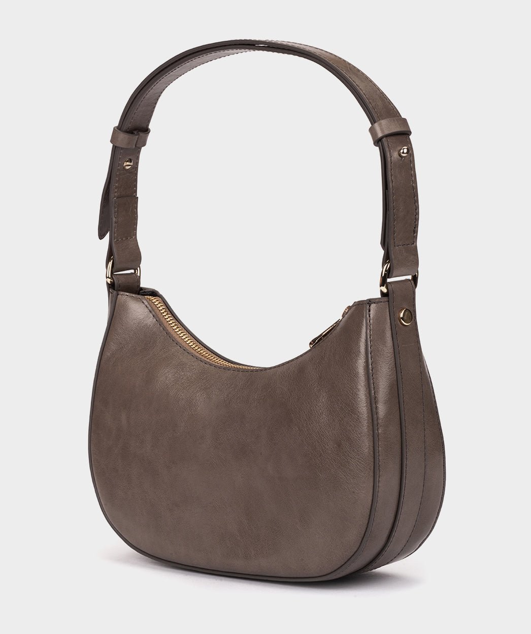 Adjustable shoulder bag in patent leather PEDRO MIRALLES Grey