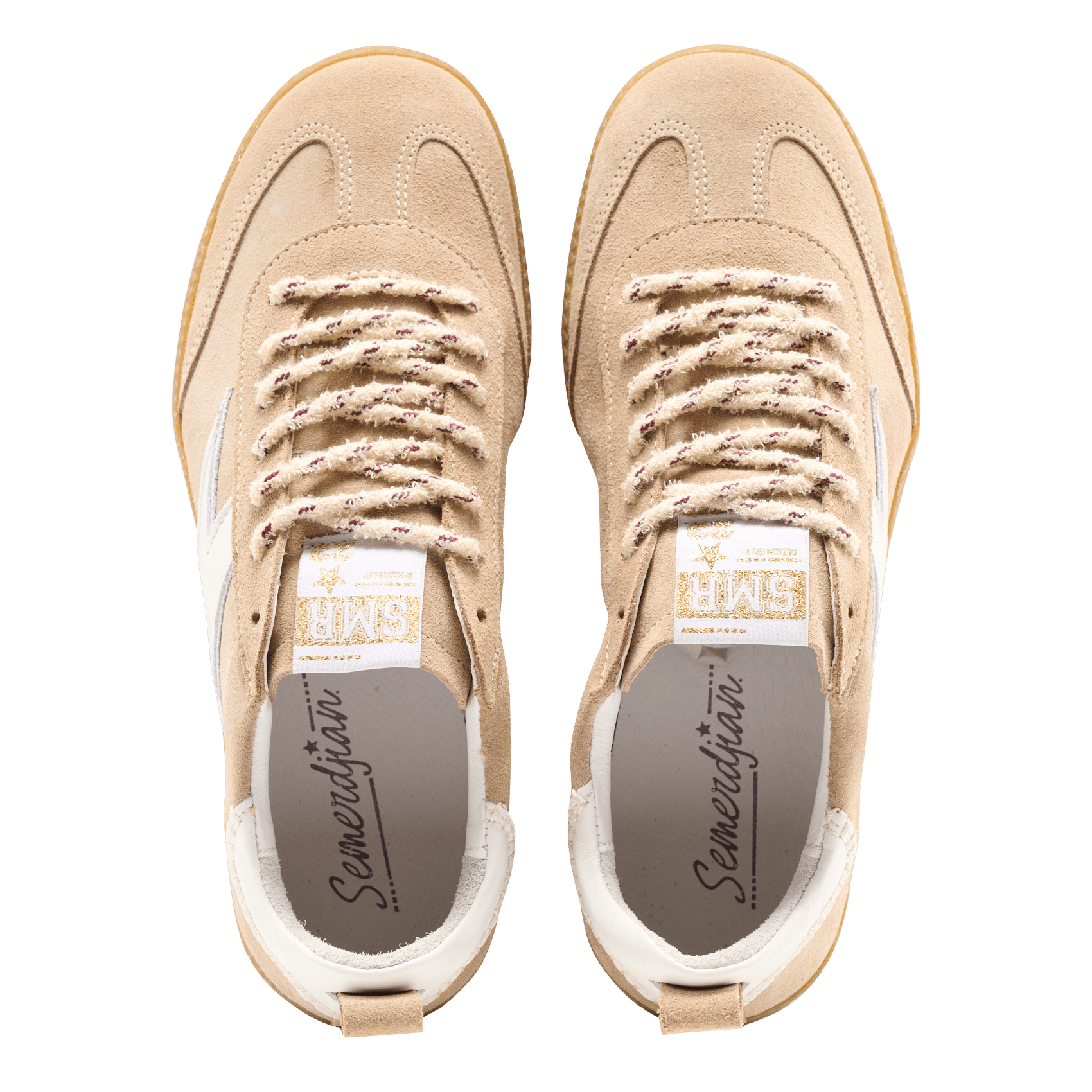 Lage, leren sneakers SEMERDJIAN - SMR Beige