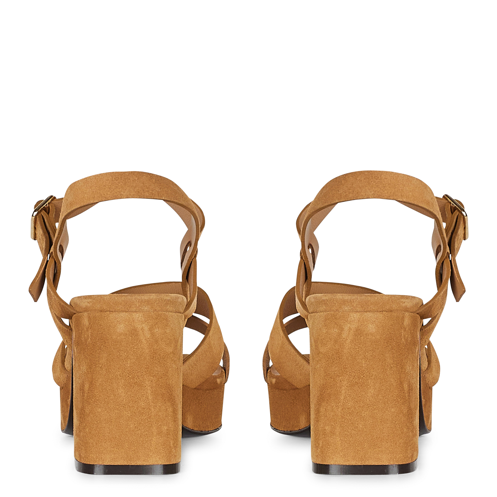 Suède Sandalen Met Hak Biscuit Free Lance - Dames | Place des Tendances