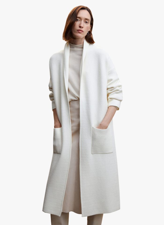 manteau blanc mango femme