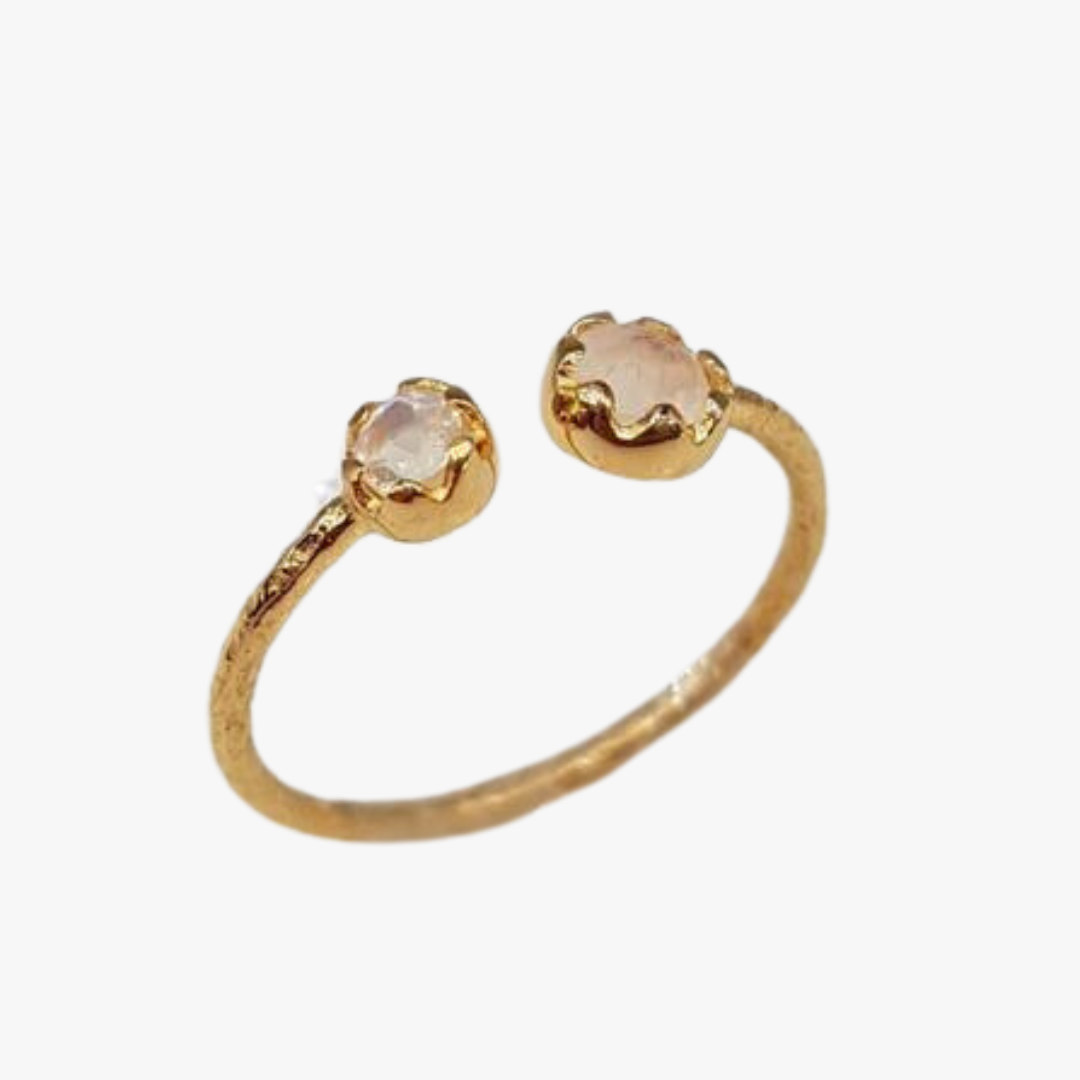 Moonstone ring GINANDGER Blue