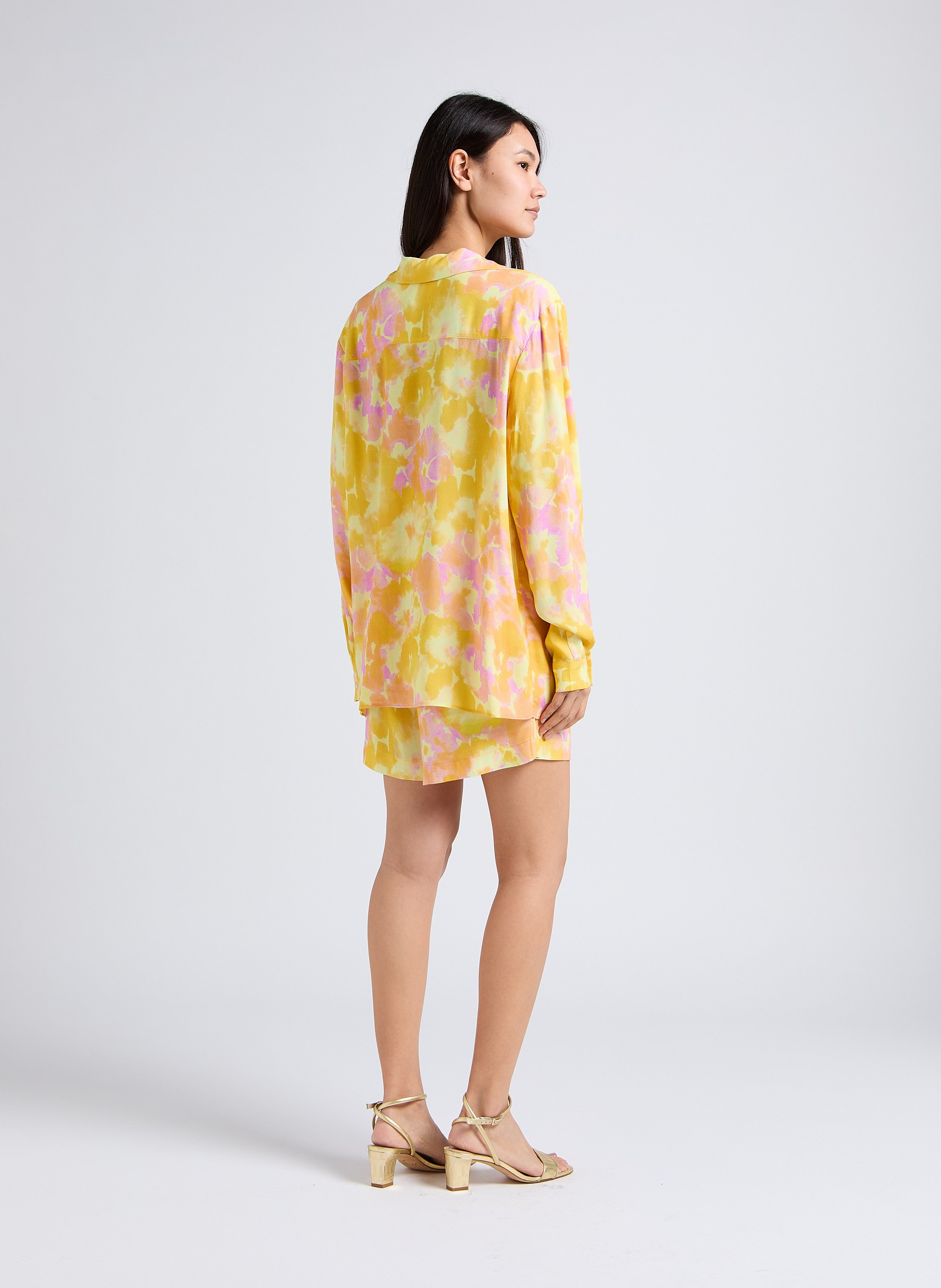 Recht short met hoge taille THE NEW SOCIETY Veelkleurig