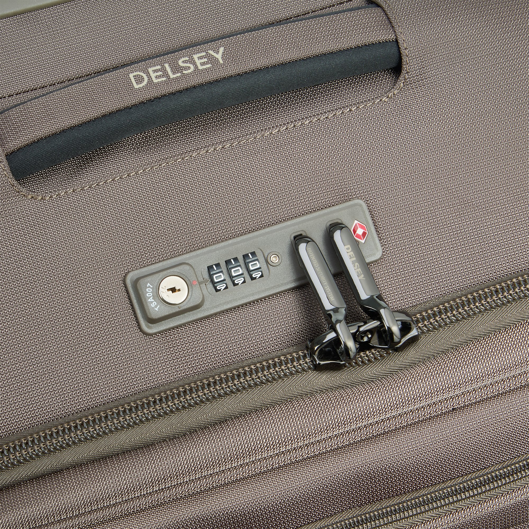 Soft hold suitcase DELSEY PARIS Brown