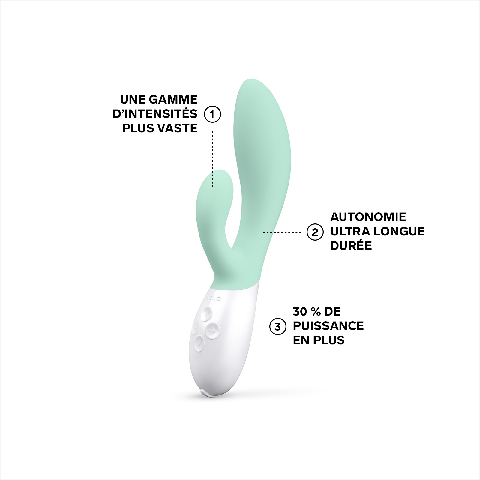 Clitoral stimulator and G-spot rabbit vibrator Vert