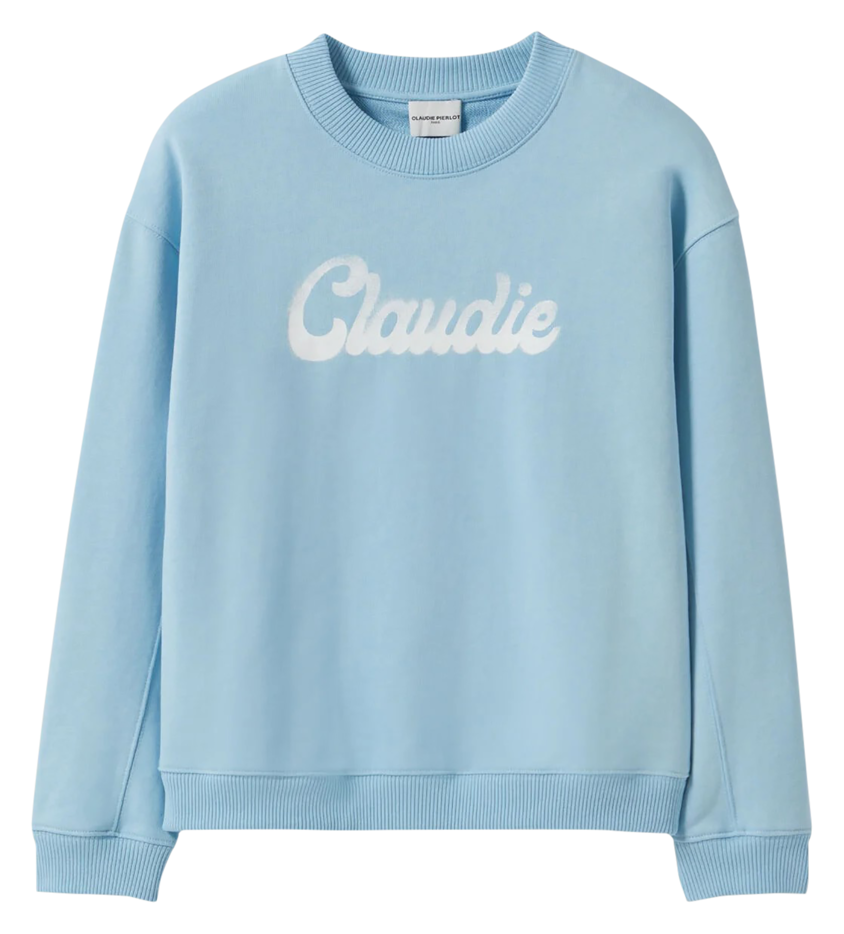 Sweatshirt ample imprimé en coton CLAUDIE PIERLOT Bleu