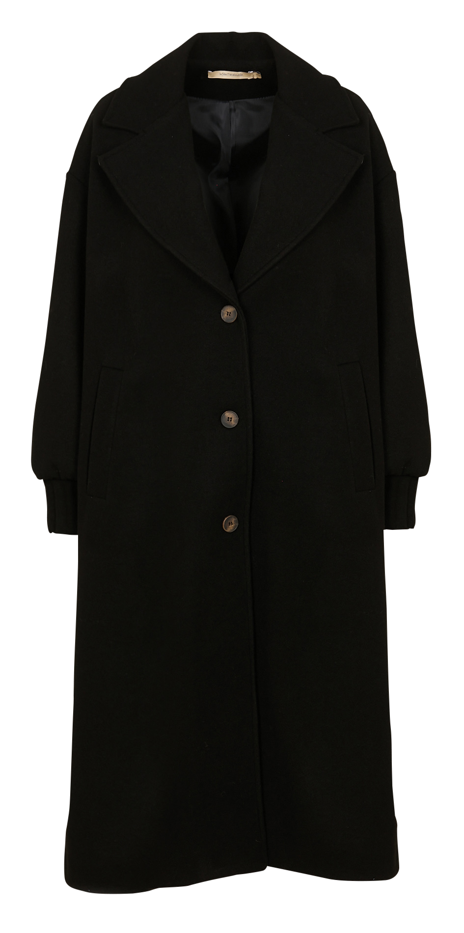 Jas met reverskraag LA FEE MARABOUTEE Zwart