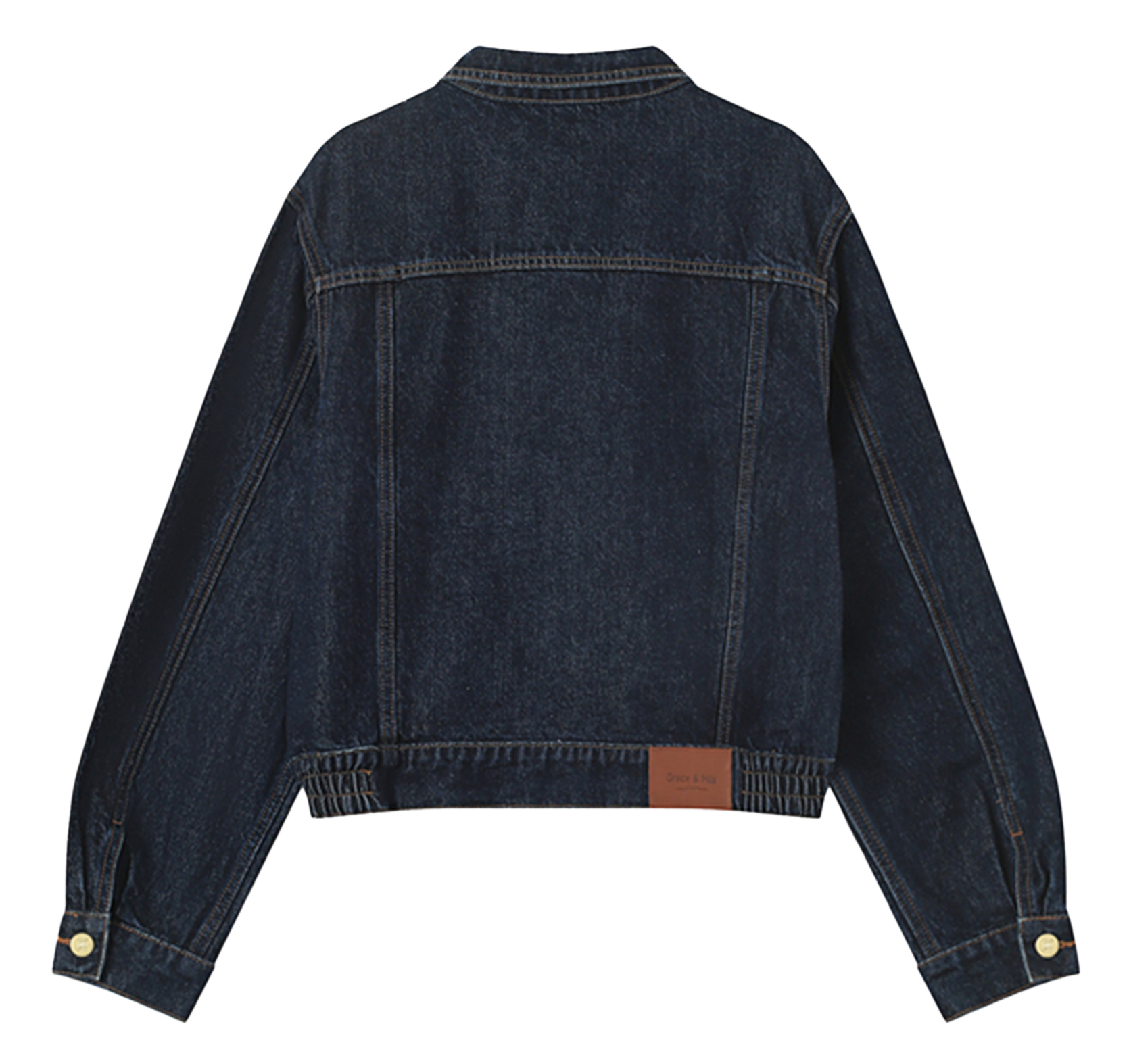 Straight cotton jacket GRACE ET MILA Blue