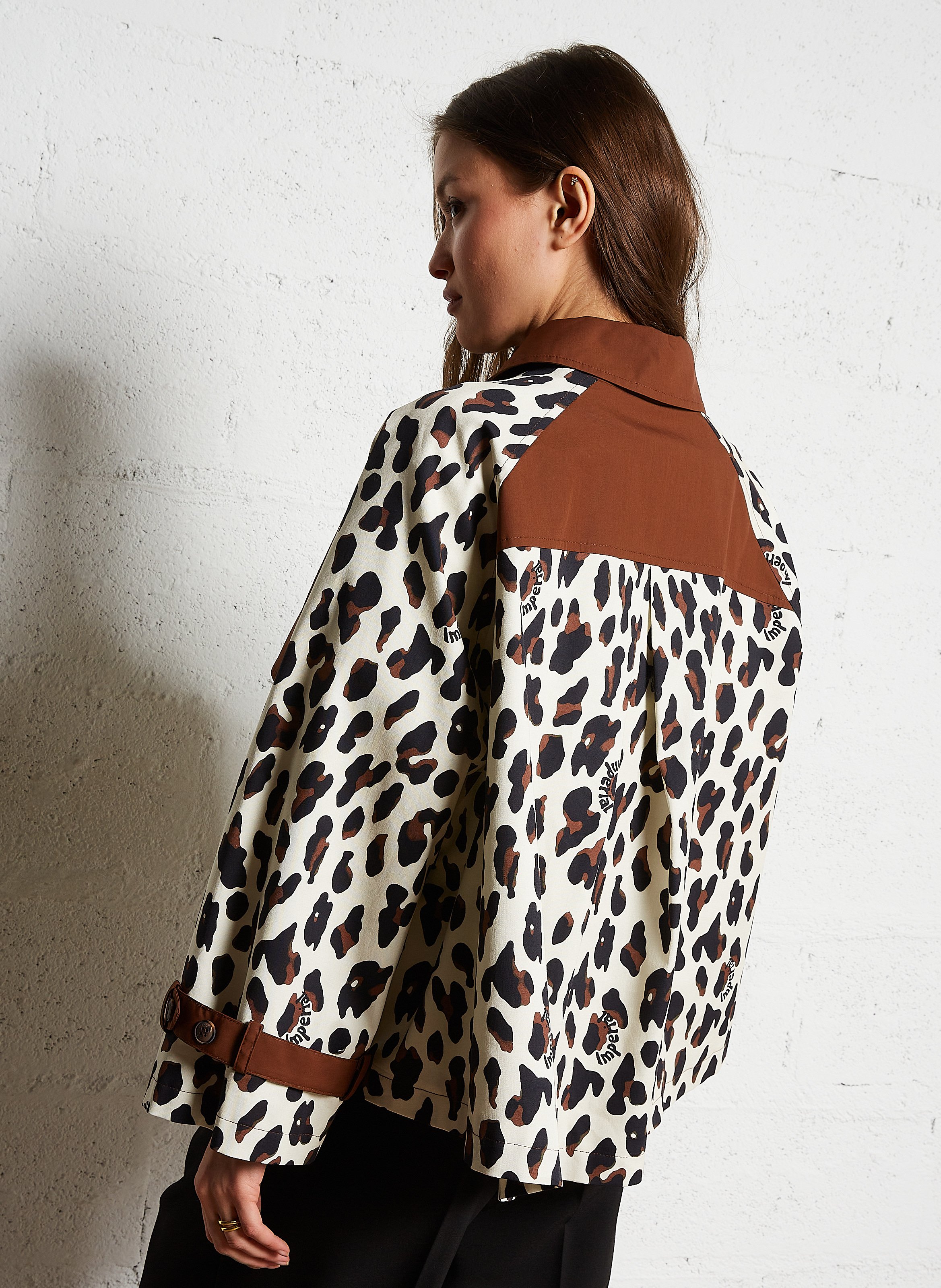 Jasje met klassieke kraag en print IMPERIAL Veelkleurig