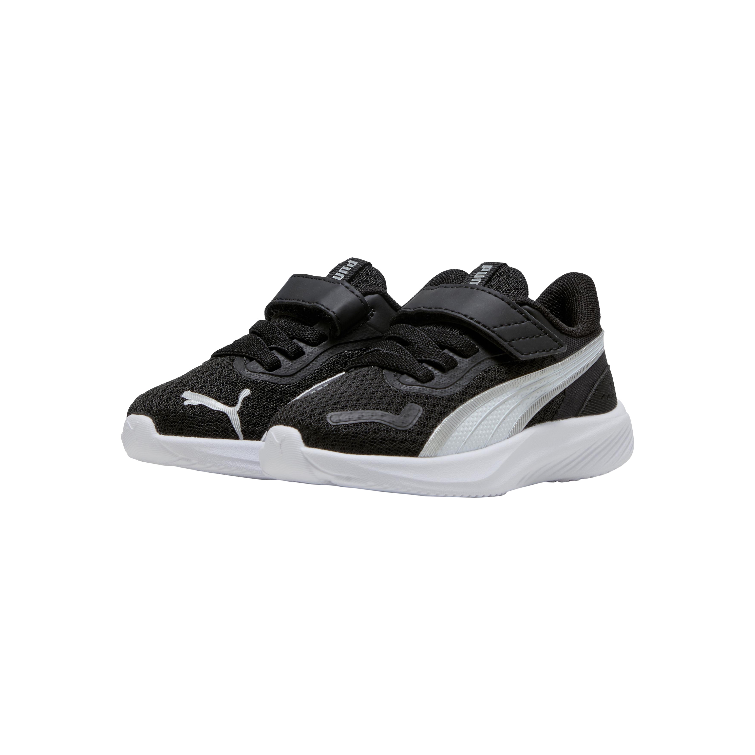 Children's sneakers with Velcro straps. PUMA Black